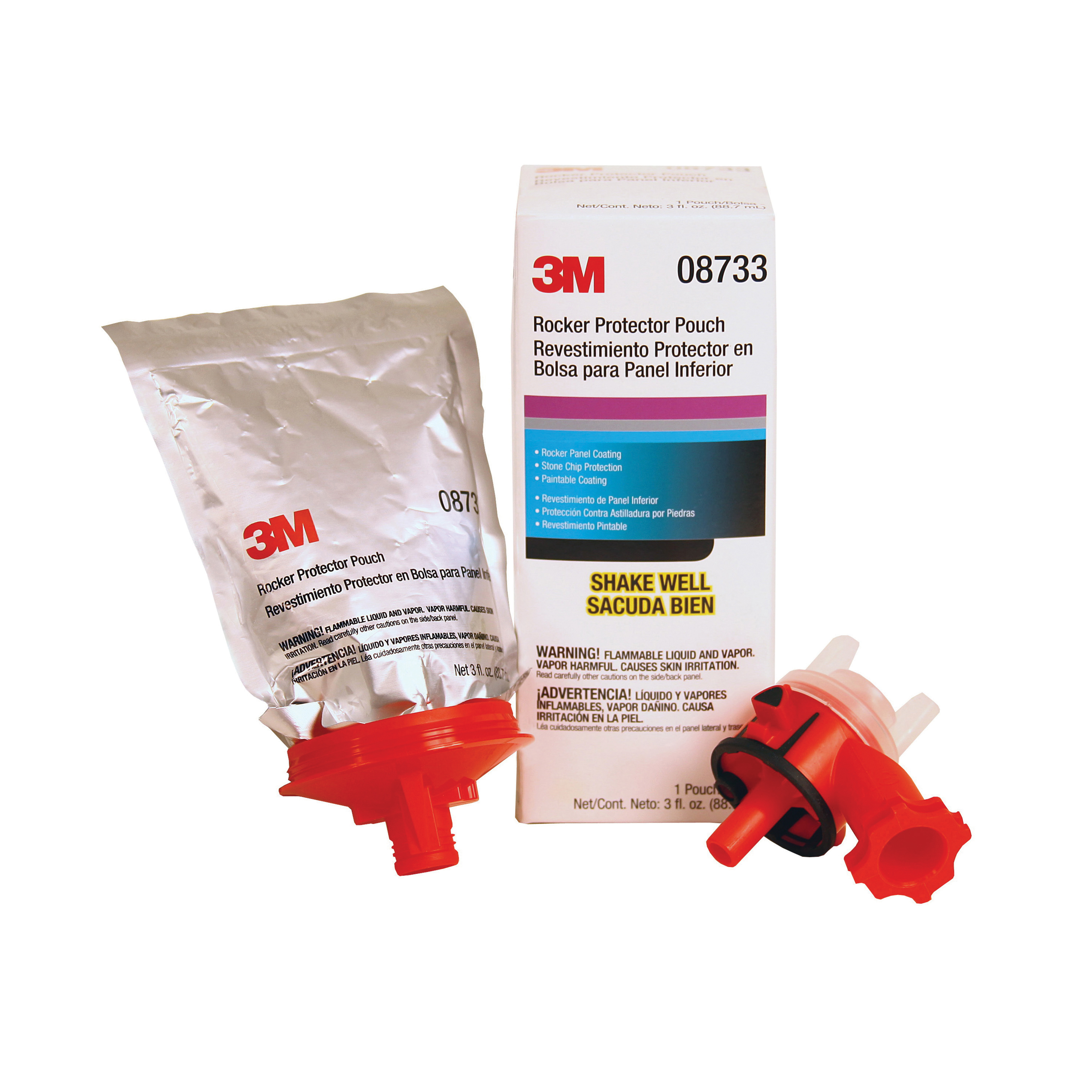 3M™ 7100142867 Rocker Protector Pouch, 3 fl-oz Container, Liquid Form, Off-White, 6 sq-ft Coverage, 10 to 20 min Curing