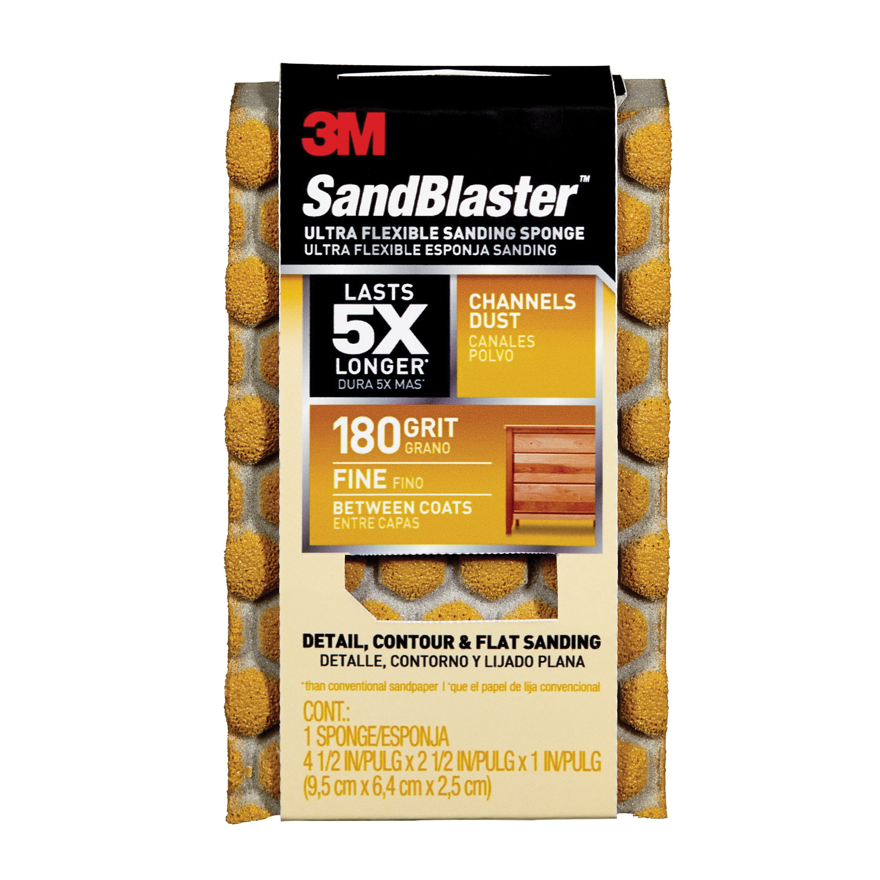 SANDING SPONG 4-1/2IN 2-1/2IN 1IN 180