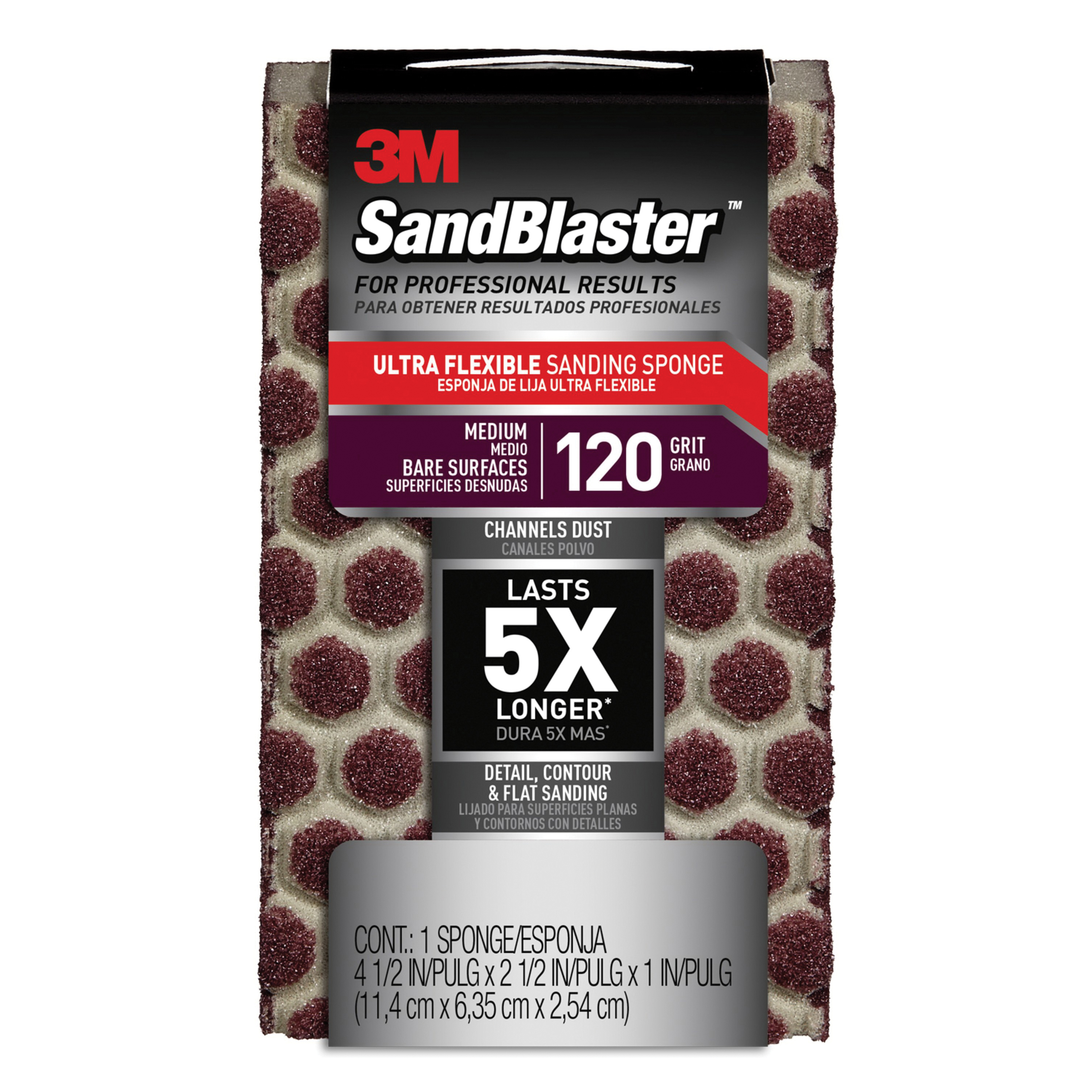 SANDING SPONG 4-1/2IN 2-1/2IN 1IN 120