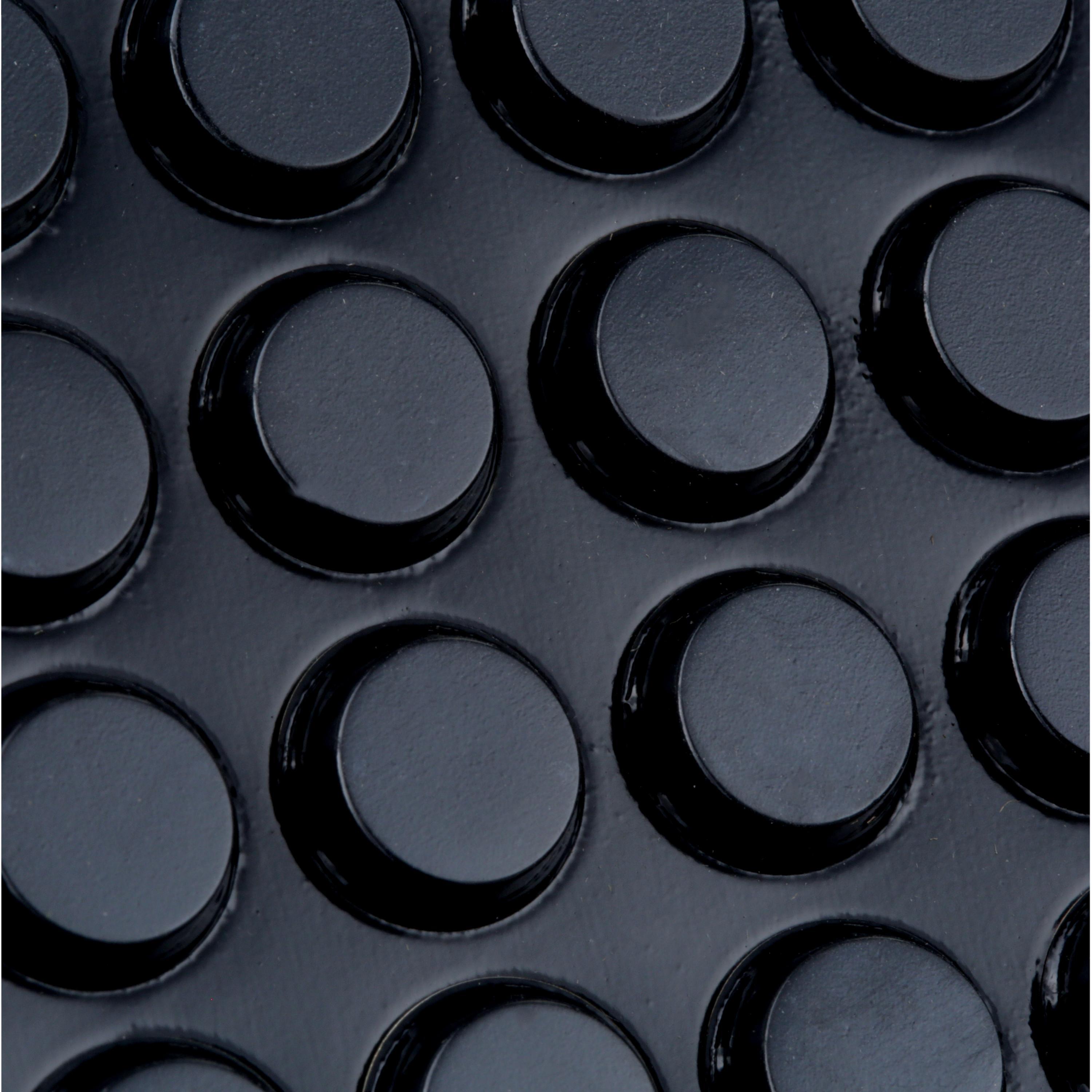 PROT BUMPER CYLINDRICAL FLATTOP BLACK