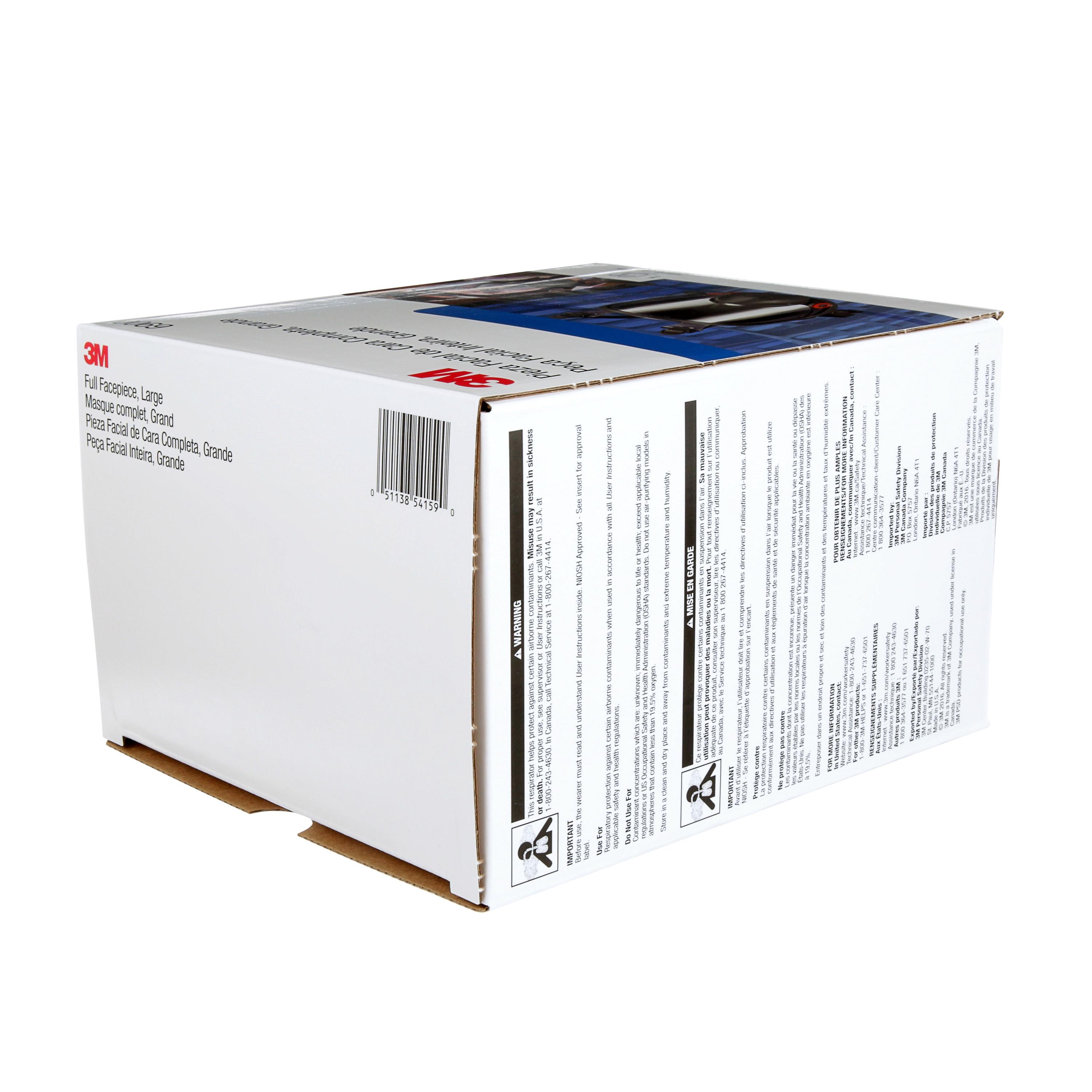FULL MASK RSPTR REUSABLE 6900 L
