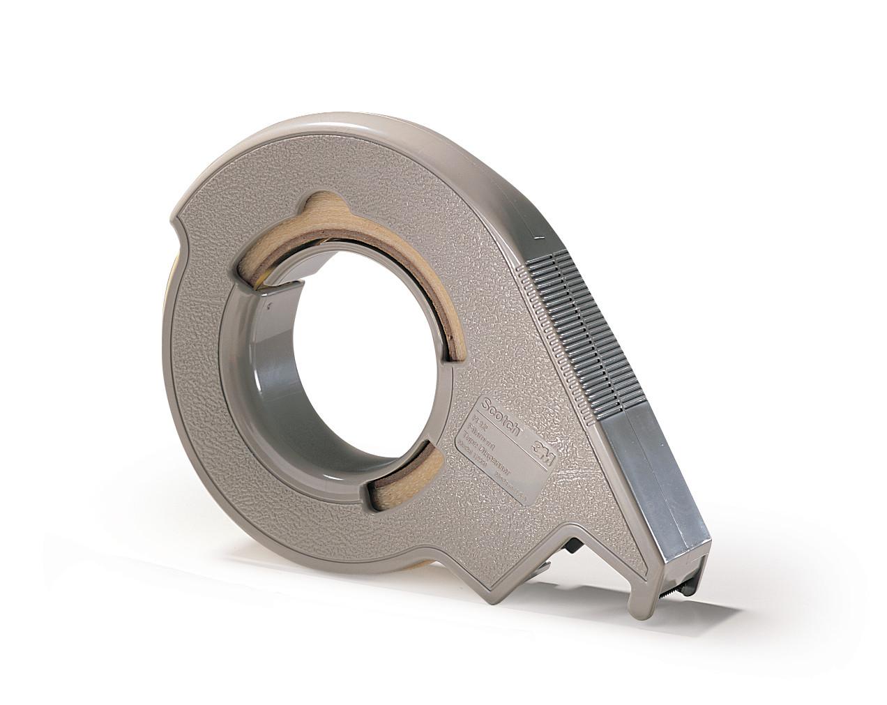 PKG TAPE DISP 1IN 1IN PLASTIC GRAY H12