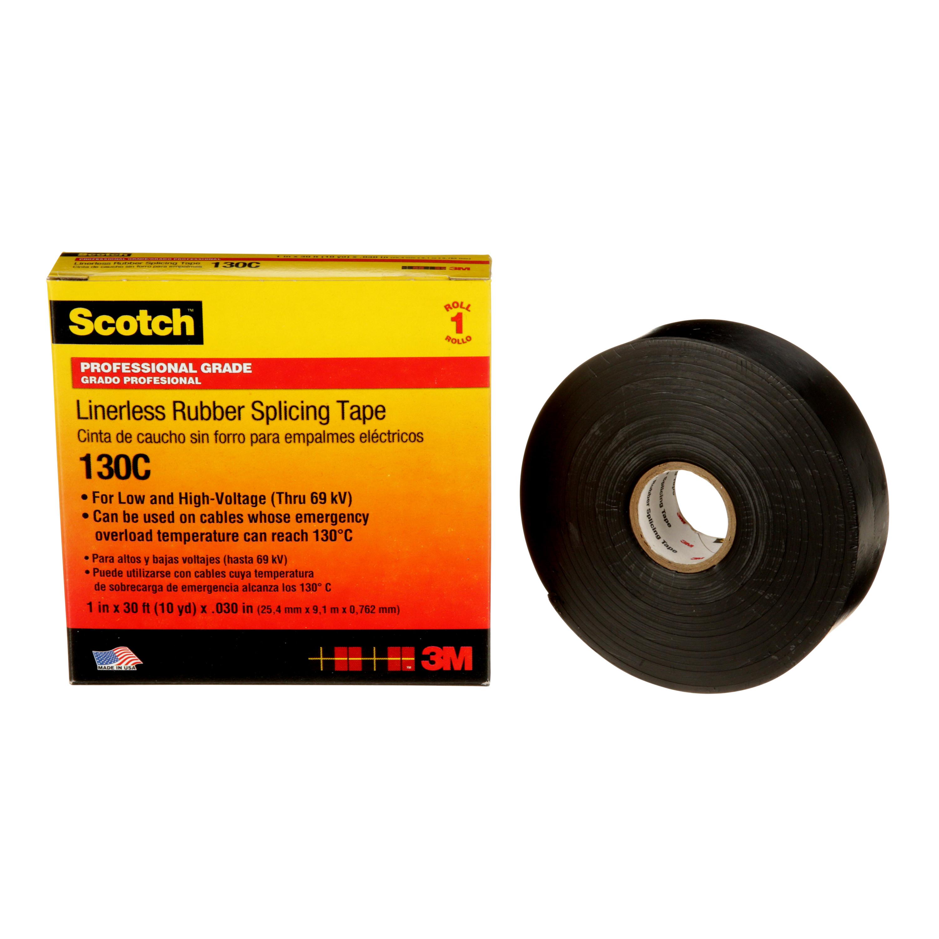 130C 1 X 30FT BLACK RUBBER SPLICING TP