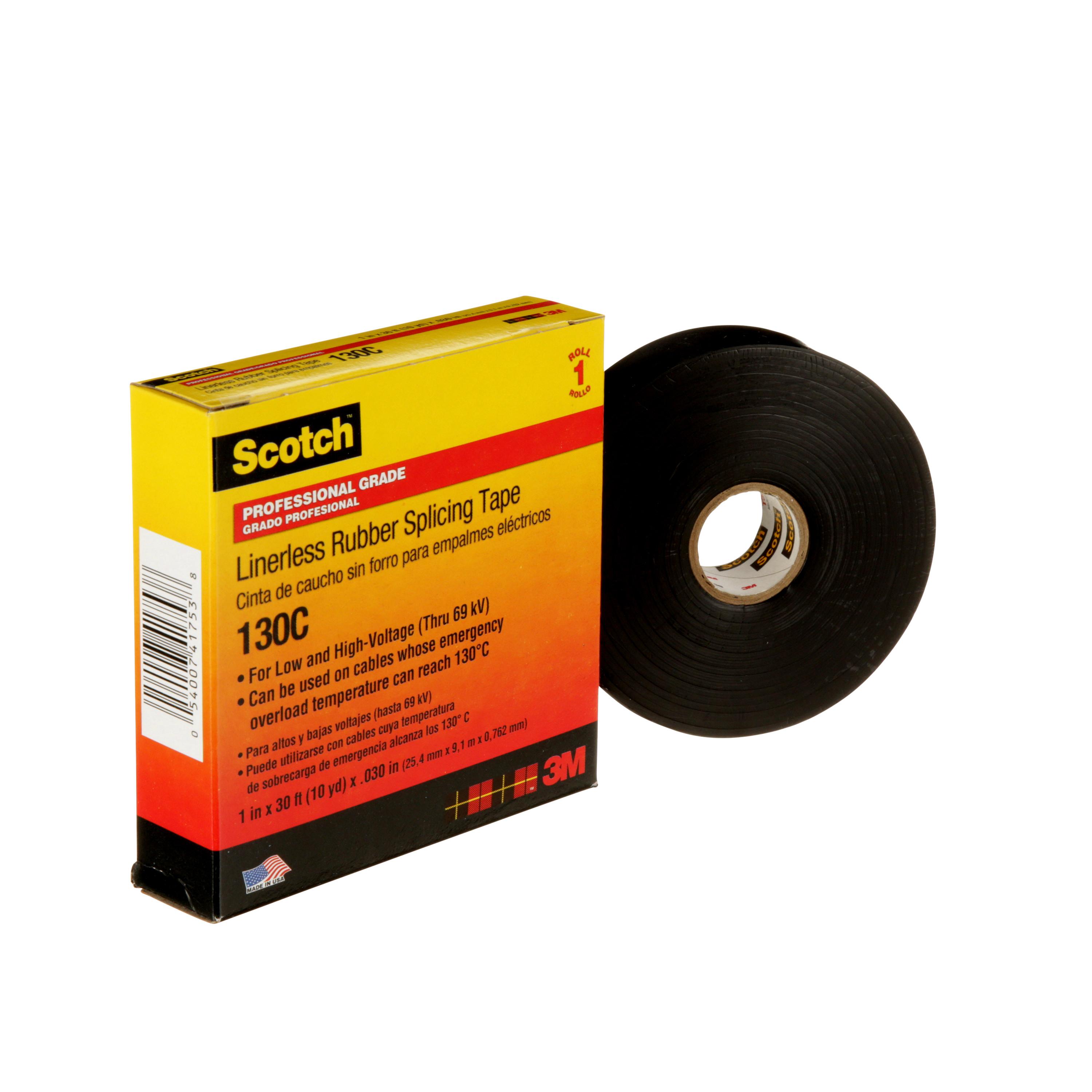 130C 1 X 30FT BLACK RUBBER SPLICING TP