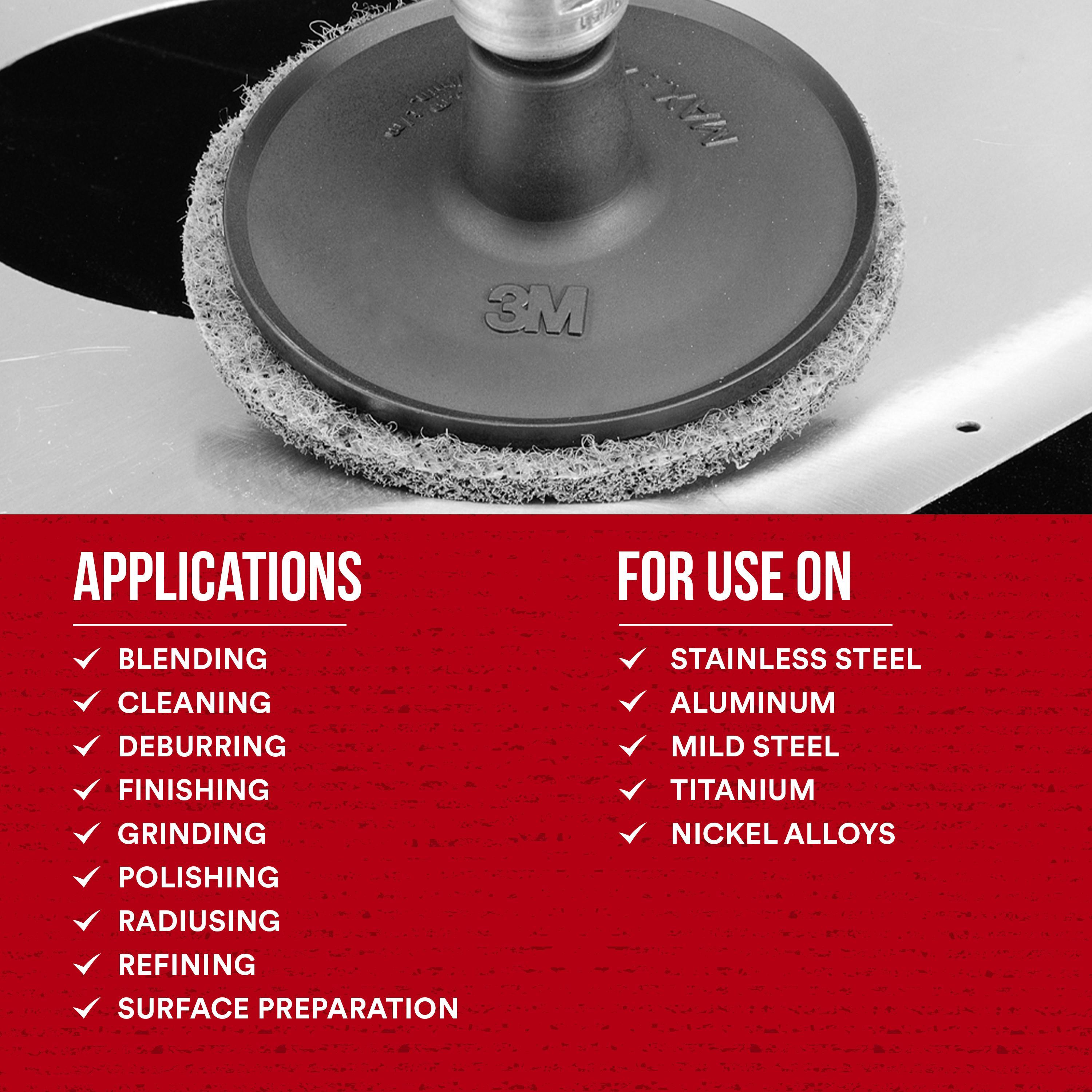 NON-WOVEN ABRSV QUICK-CHG DISC 1-1/2IN