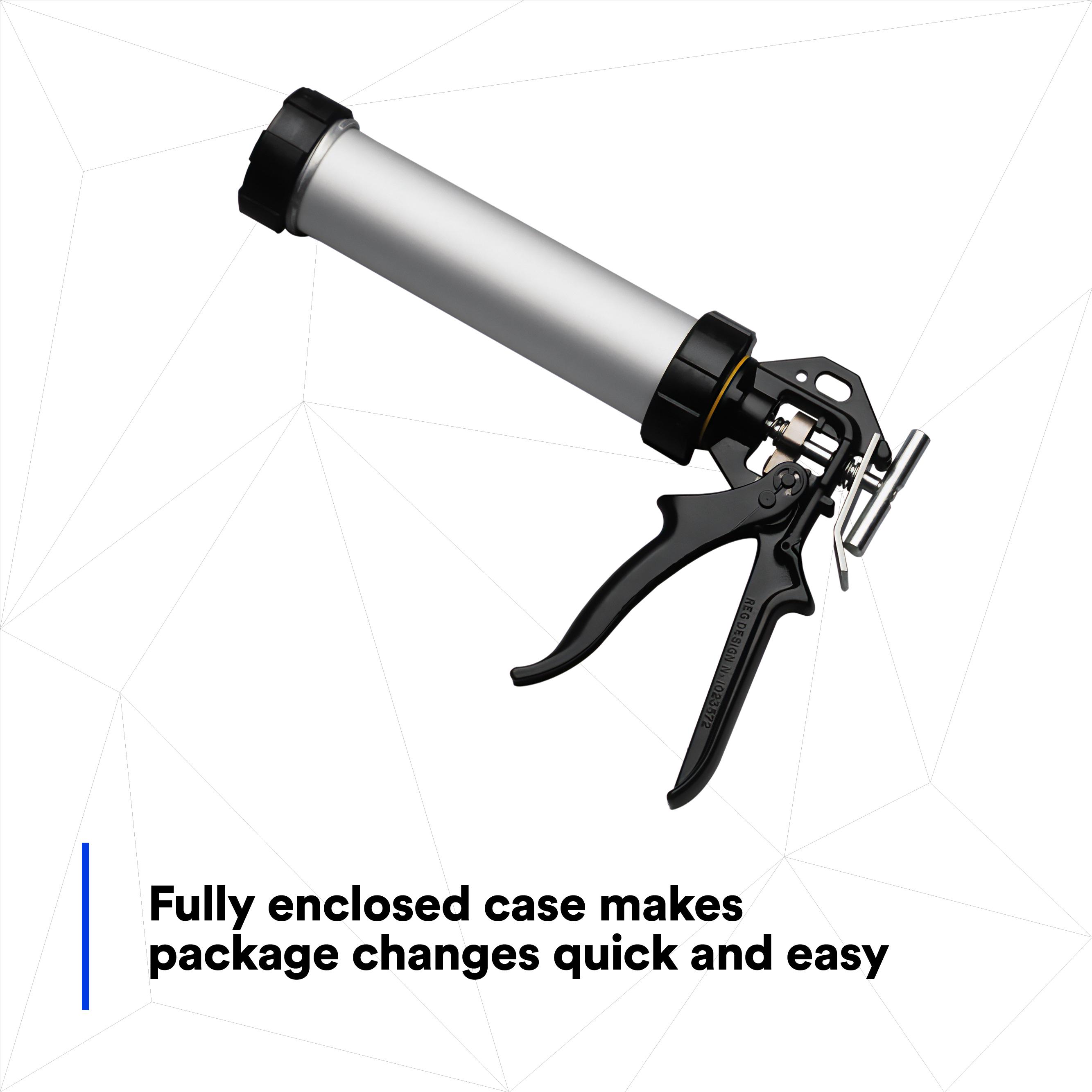 CAULK GUN 310ML FLEXIBLE PACKAGE BLACK