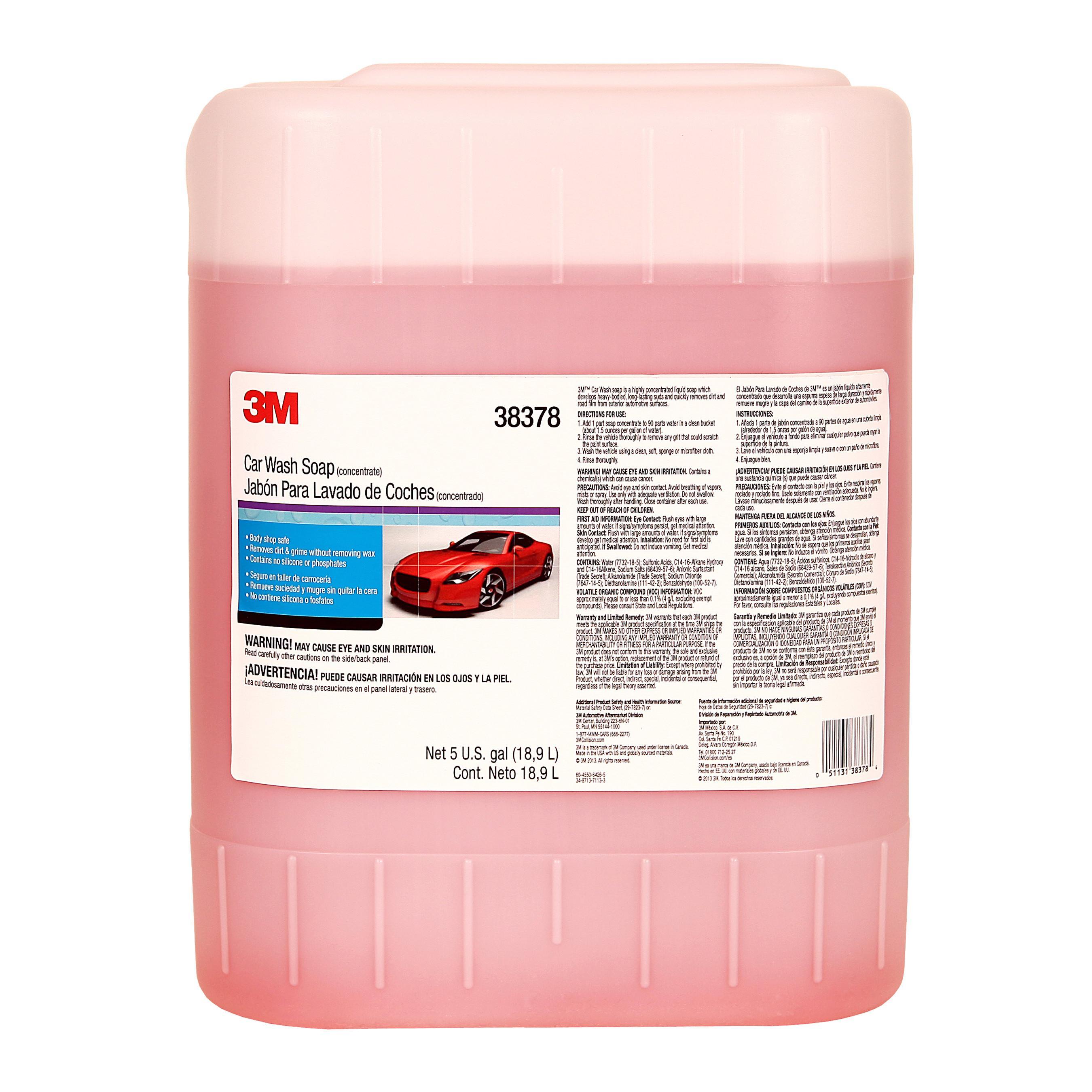 3M CAR WASH SOAP 38378 5 GAL 1 PER CASE