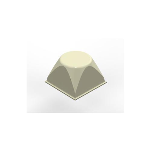 PROT BUMPER SQUARE TAPERED W FLATTOP