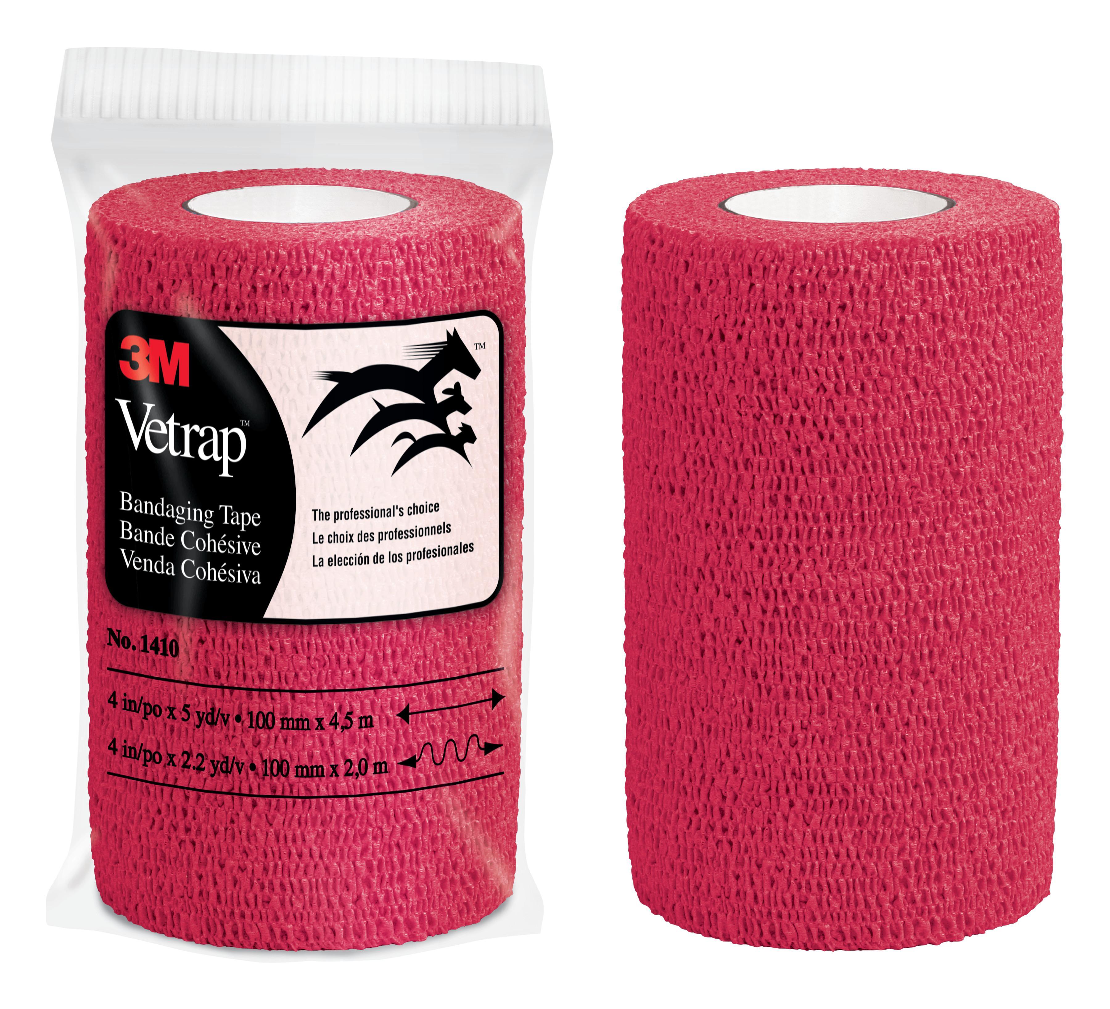 BANDAGE & DRSG SELF-ADHERING RED 4IN
