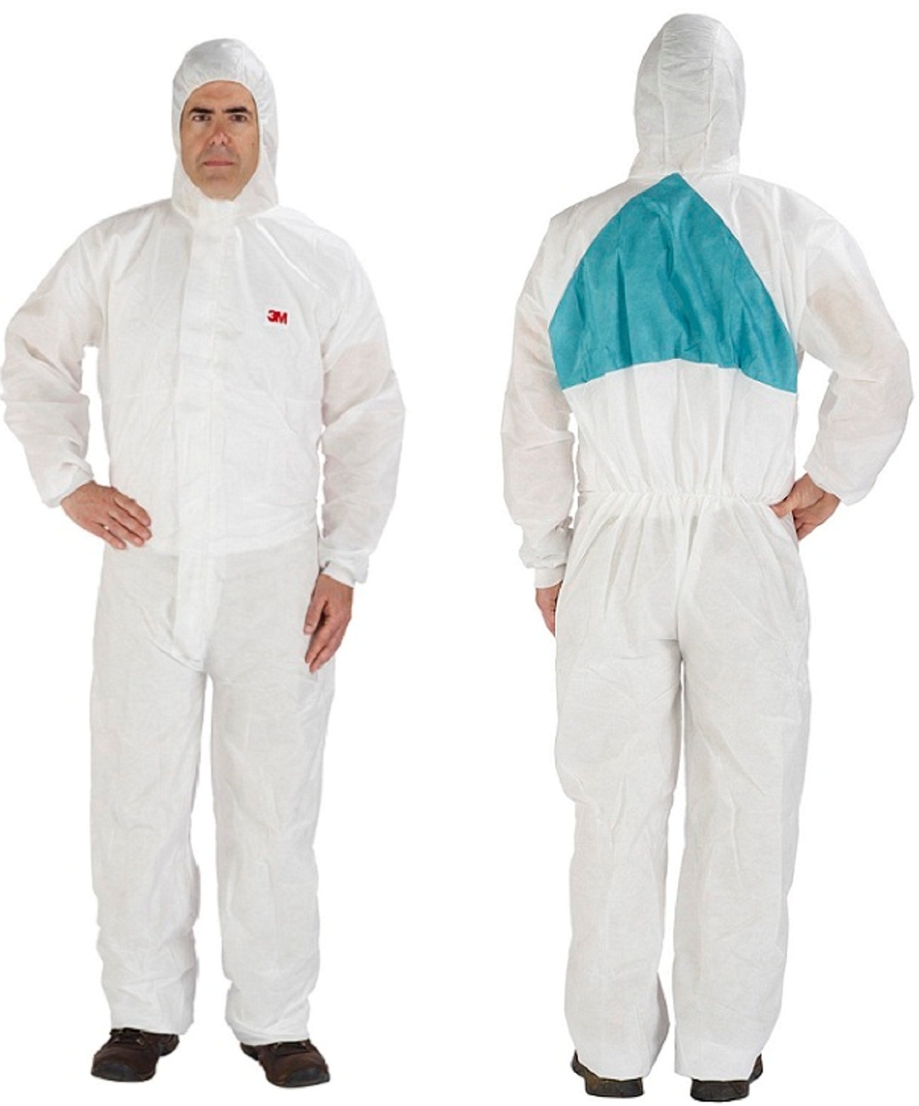 DISPOSABLE COVERALL & OA 2XL WHITE/GREEN