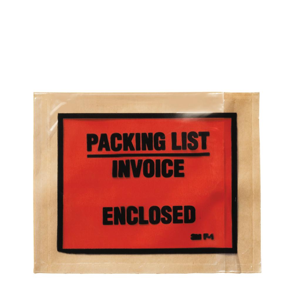 PACKING SLIP POUCH & PKT 5-1/2IN 4-1/2IN