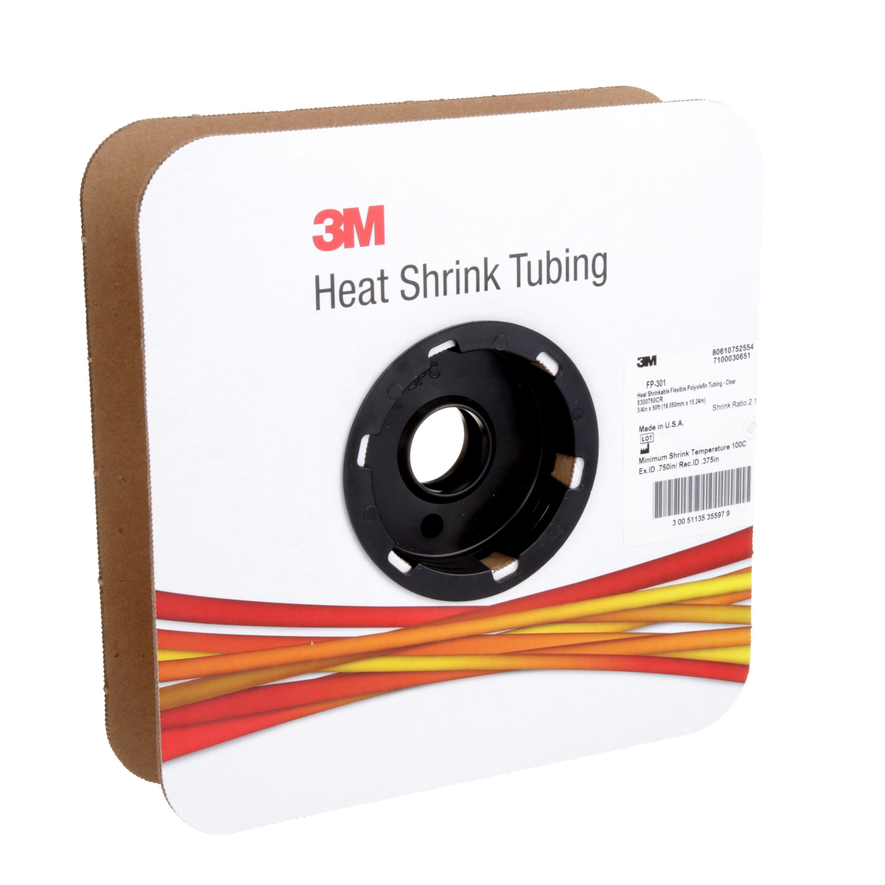HEAT SHRINK TBG 3/4IN 3/8IN 0.03IN 50FT