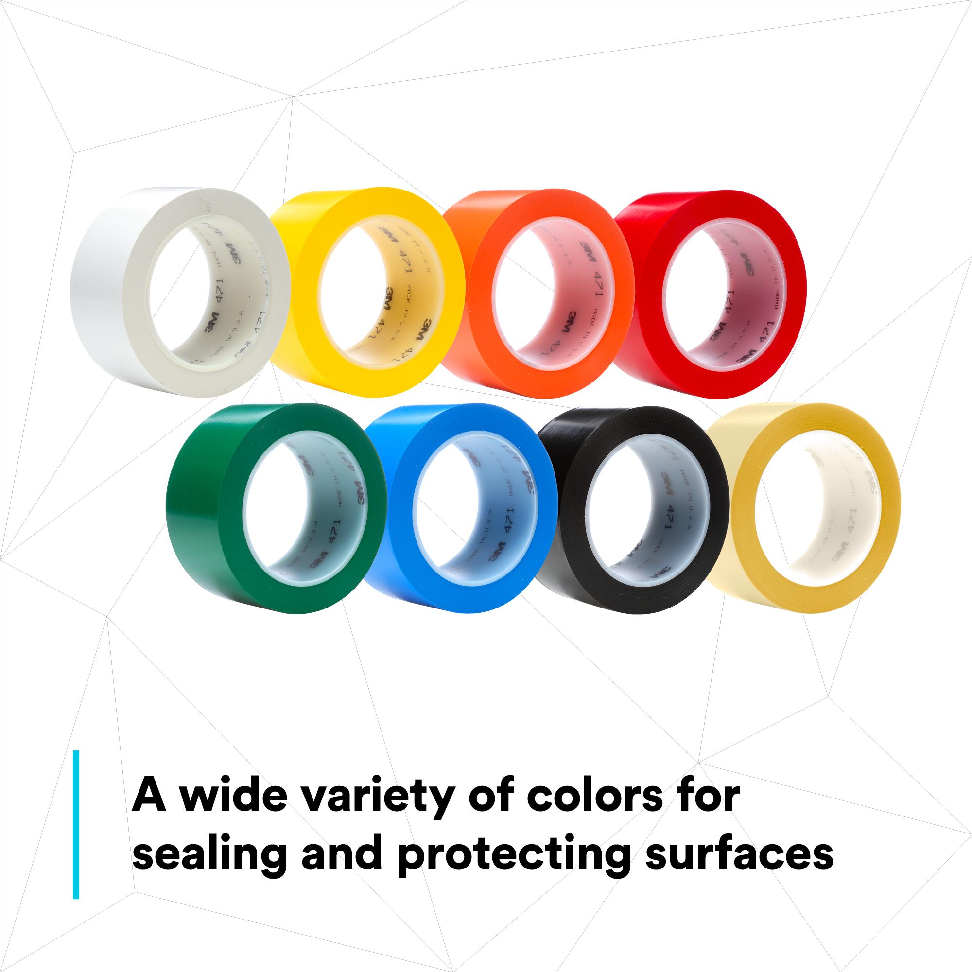VINYL TAPE 36YD 0.1IN 5.2MIL RUBBER