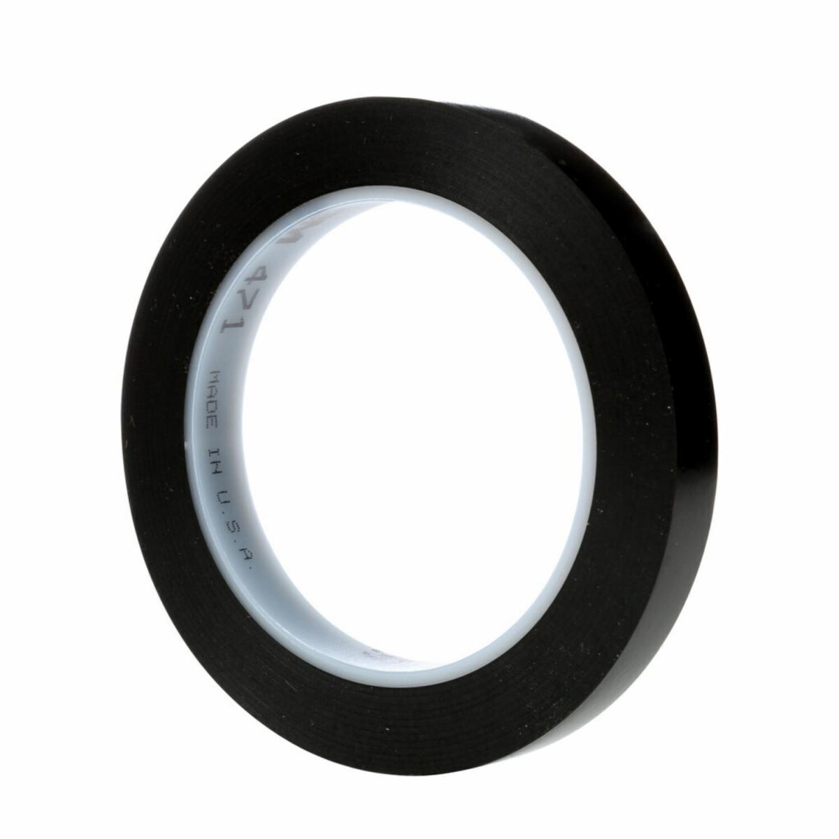 VINYL TAPE 36YD 0.5IN 5.2MIL RUBBER