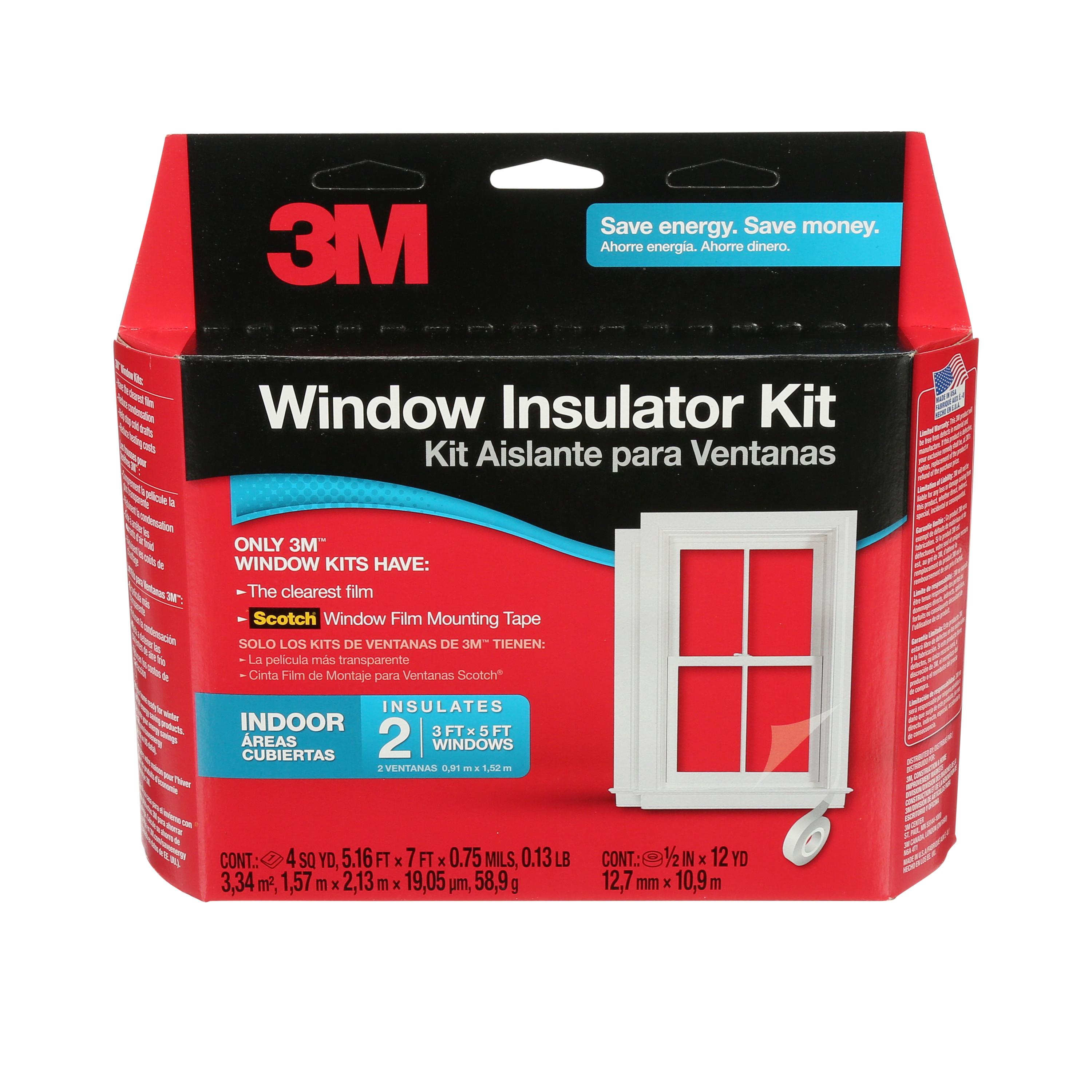 3M INDOOR WINDOW INSULATOR KIT - TWO
