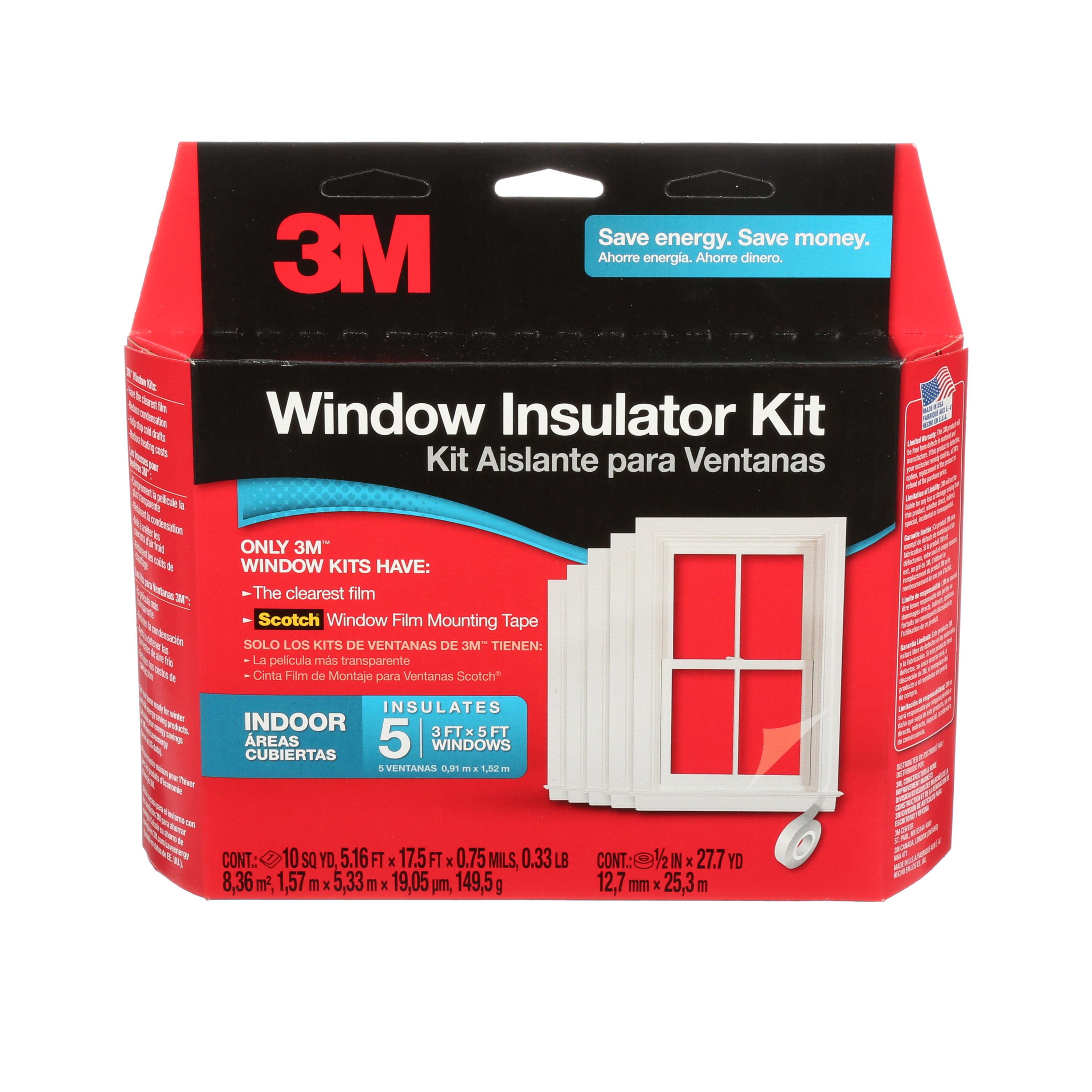 3M INDOOR WINDOW INSULATOR KIT - FIVE