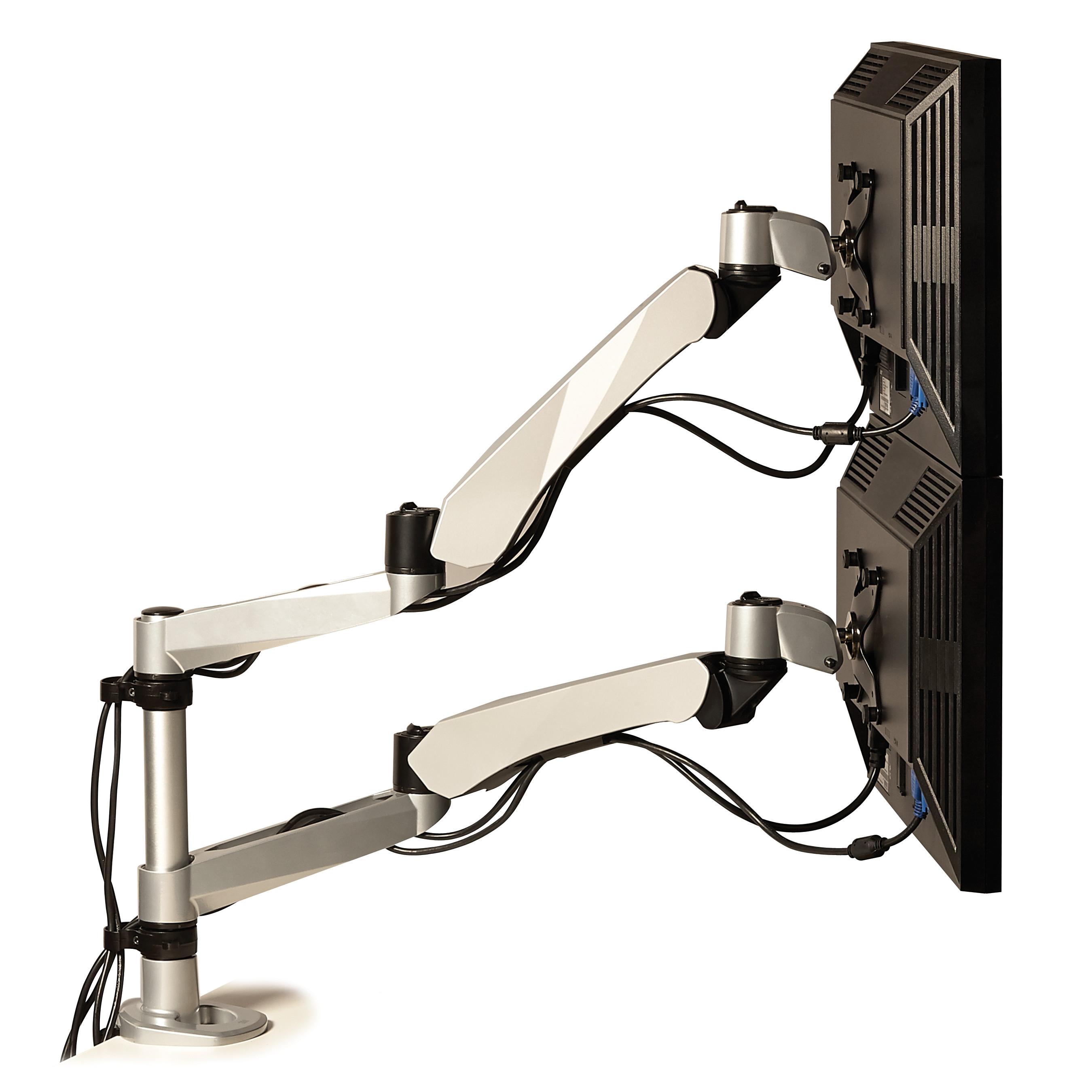 COMPUTER MON ARM SILVER