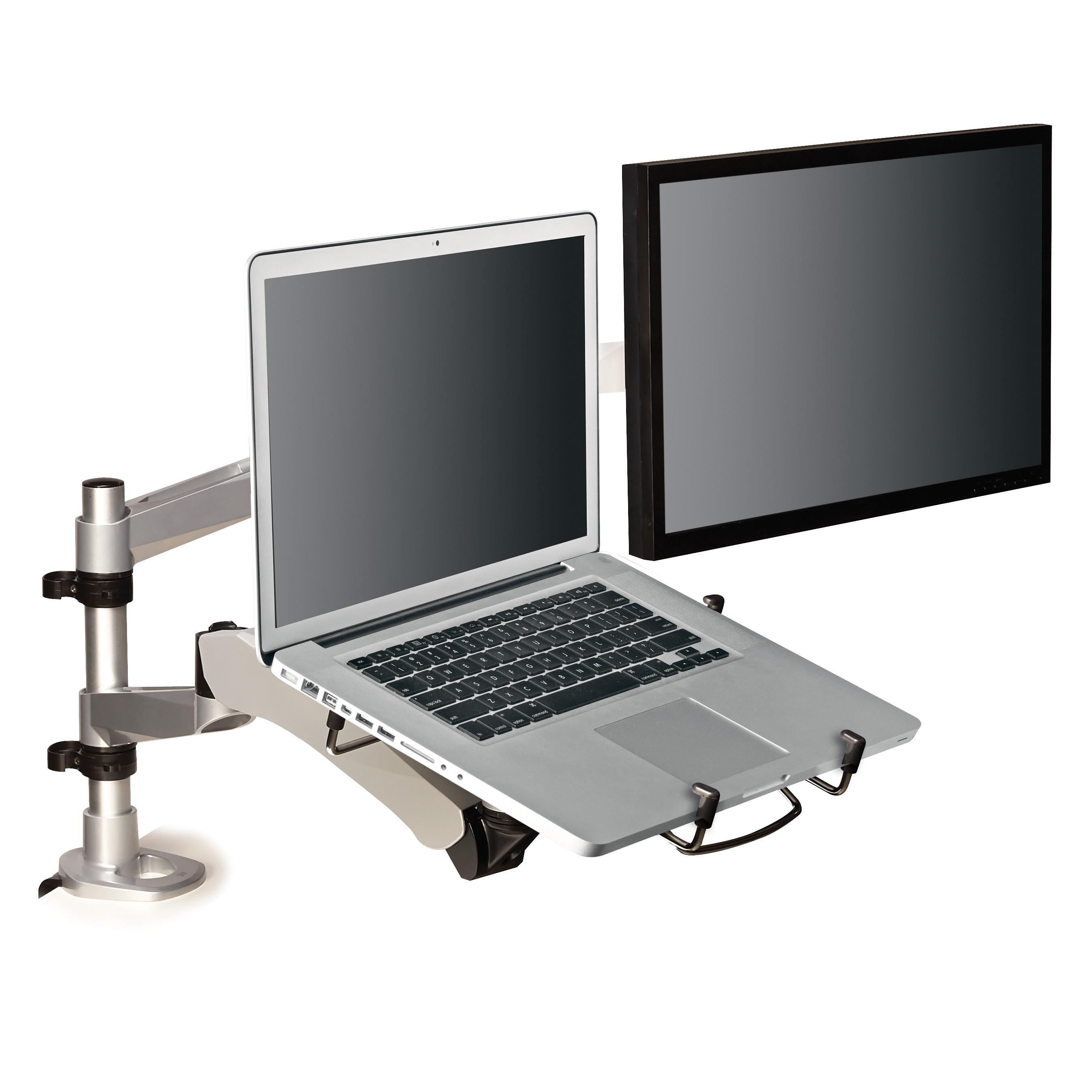 COMPUTER MON ARM SILVER