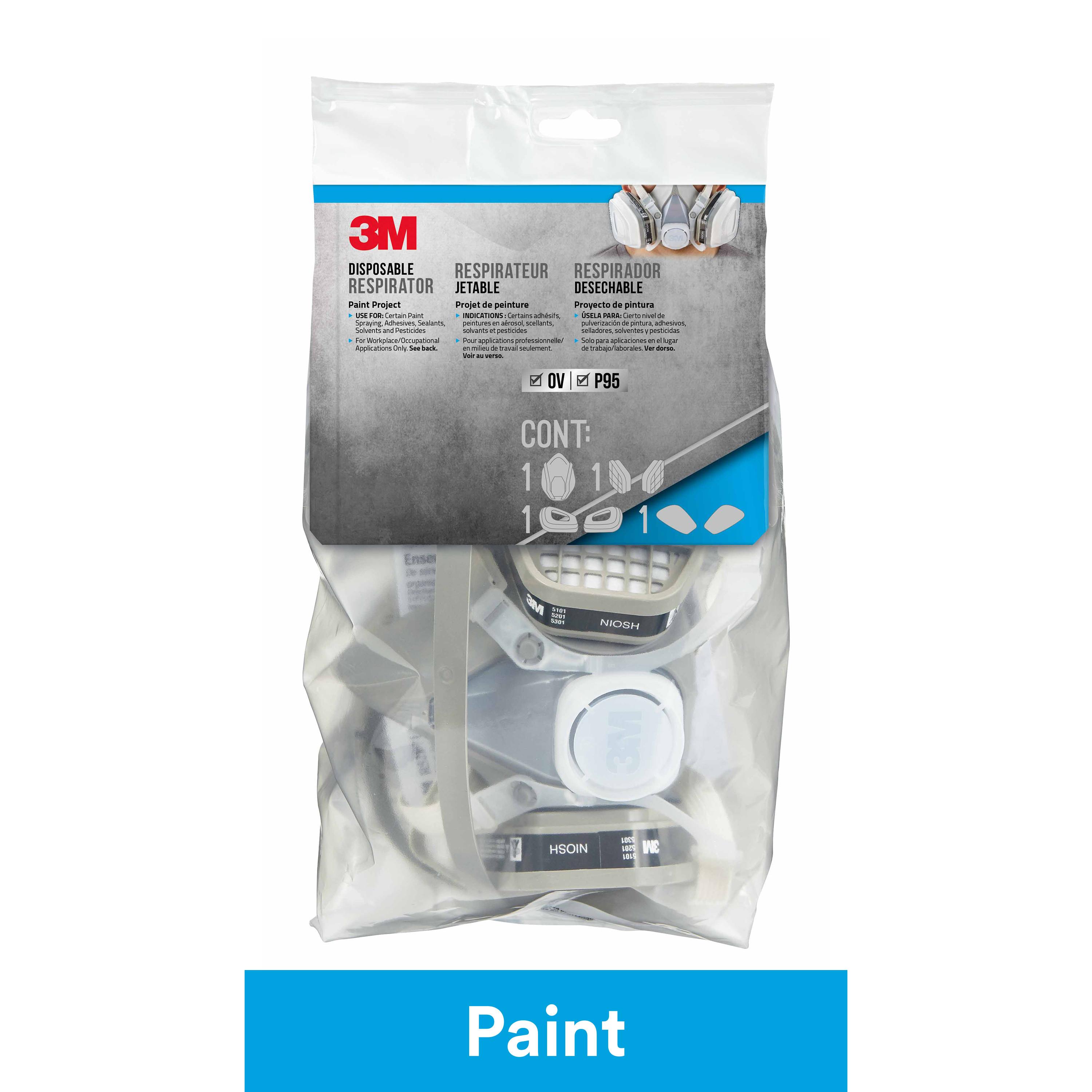 3M DISPOSABLE PAINT PROJECT RESPIRATOR