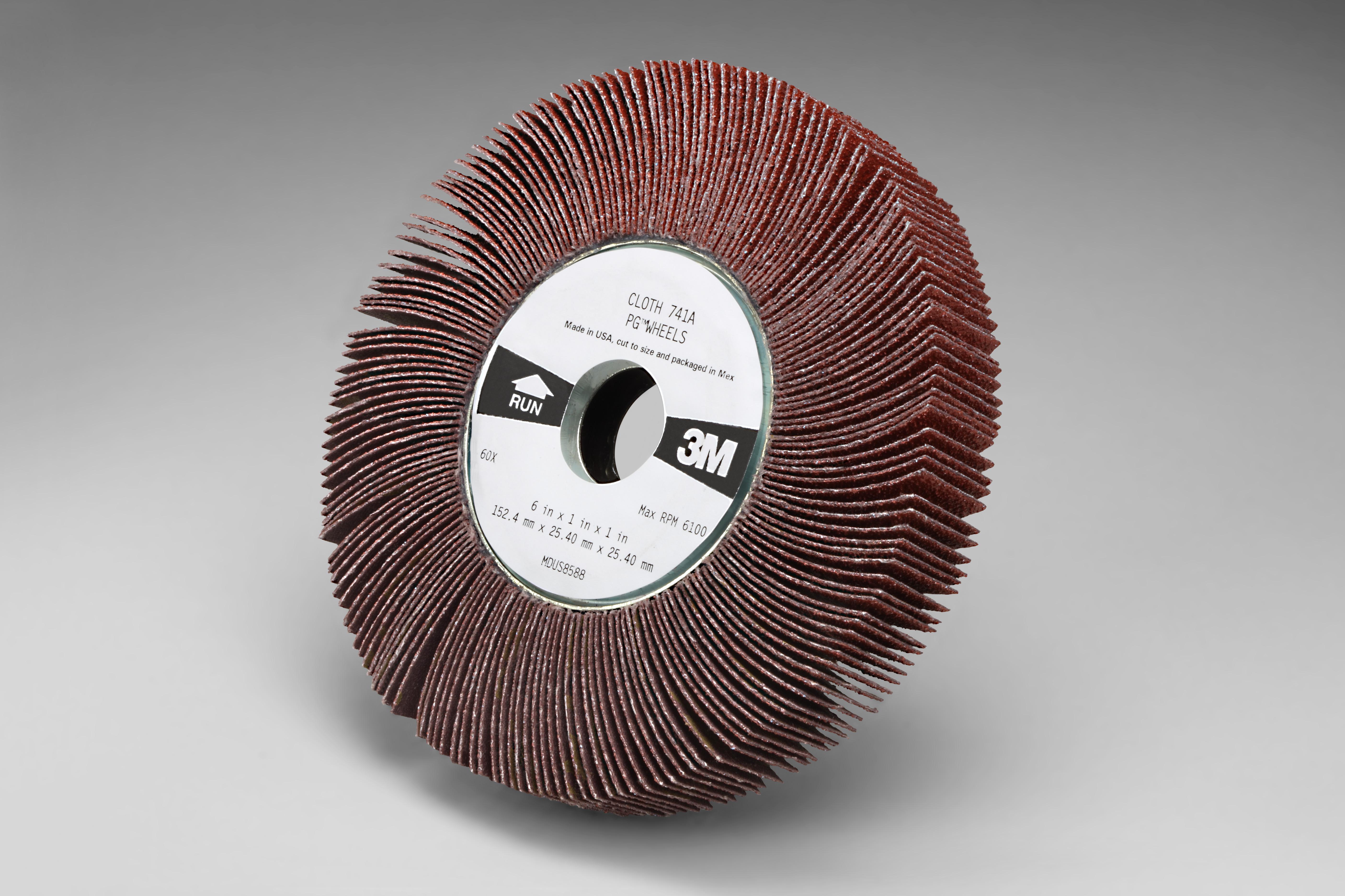 3M FLAP WHEEL 741A 60 X-WEIGHT 6 IN X 3