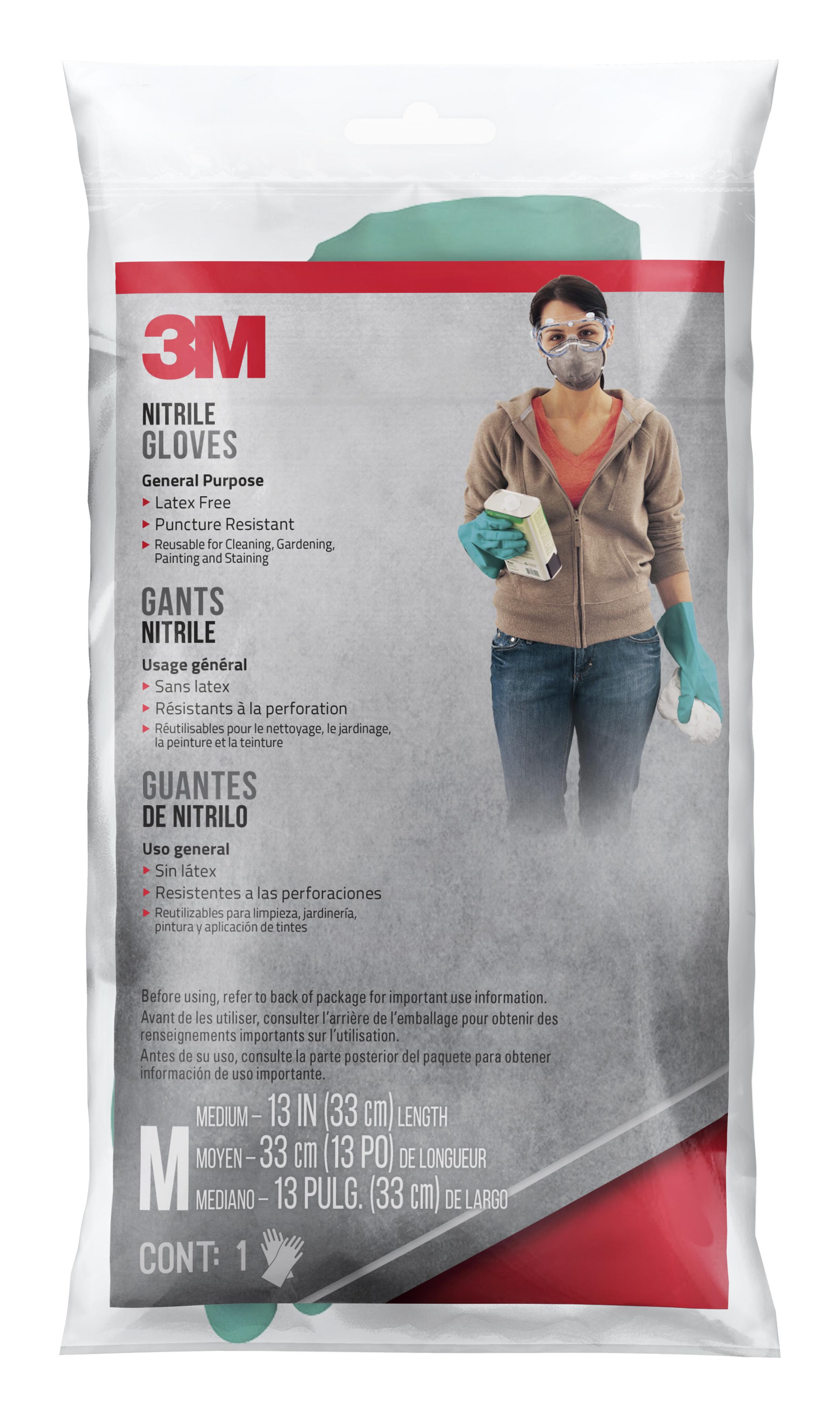 3M NITRILE GLOVES NITRMP1-DC MEDIUM