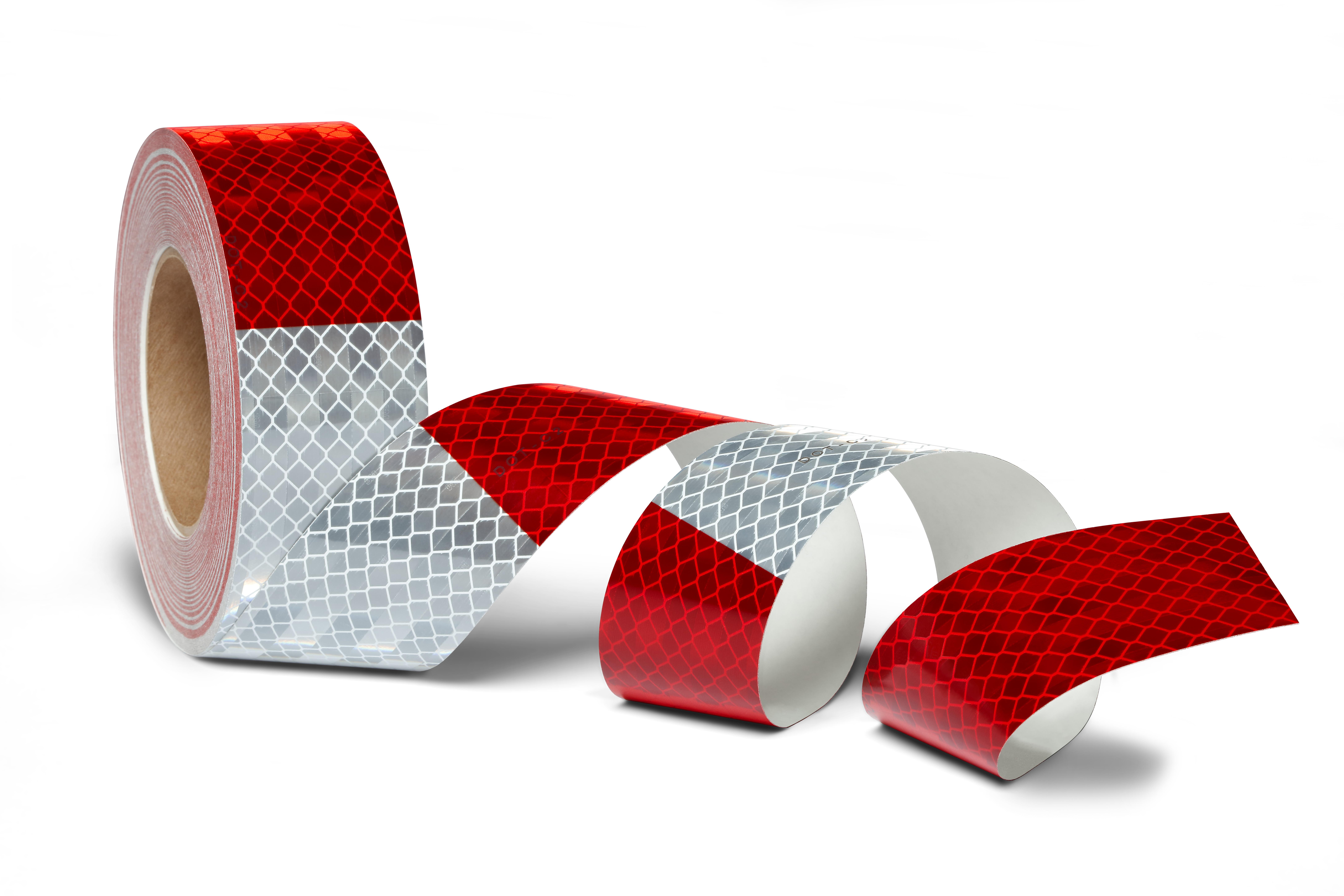 DOT CONSPICUITY TAPE RED/WHITE 50YD 2IN