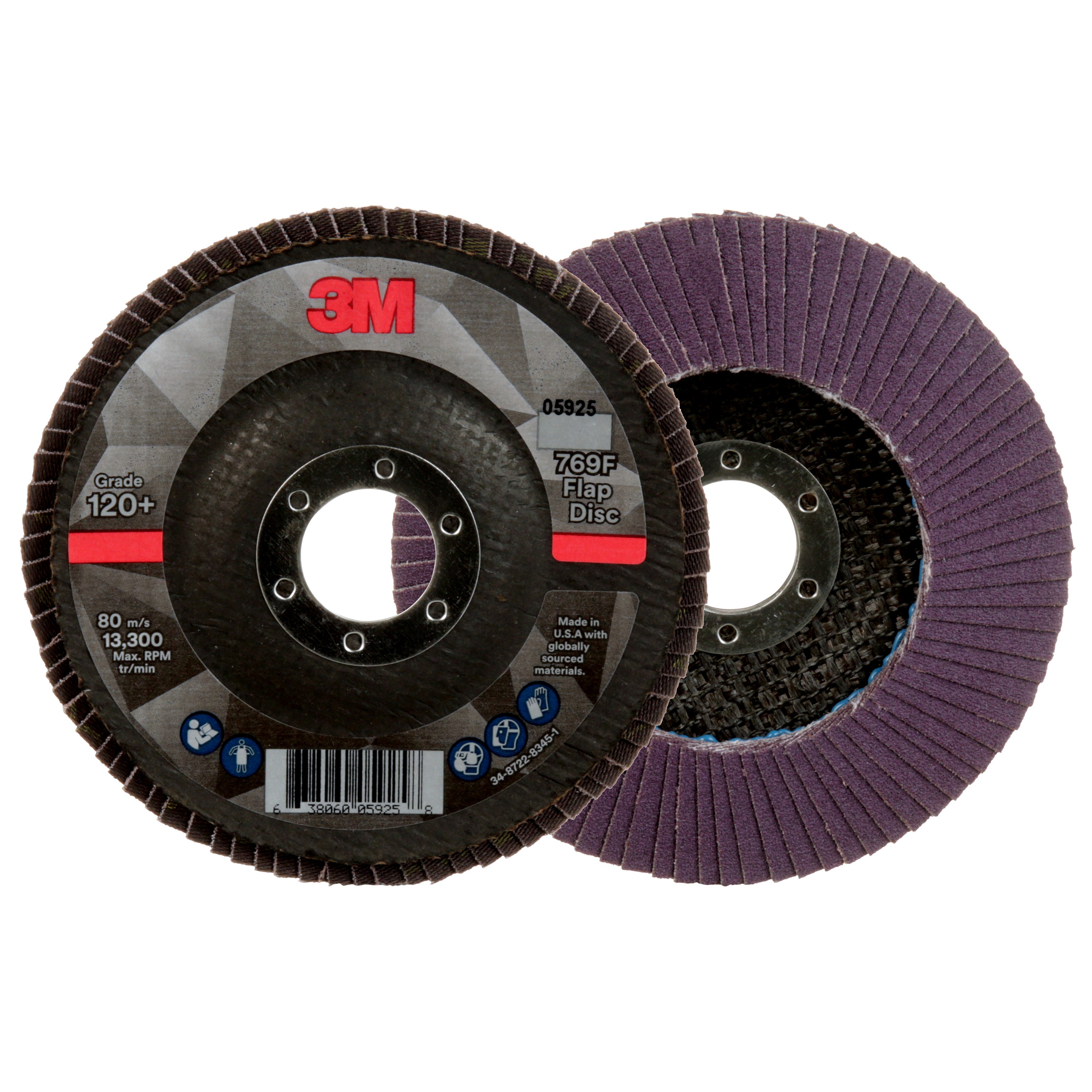 CTD ABRSV FLAP DISC 4.5IN 0.875IN 120+