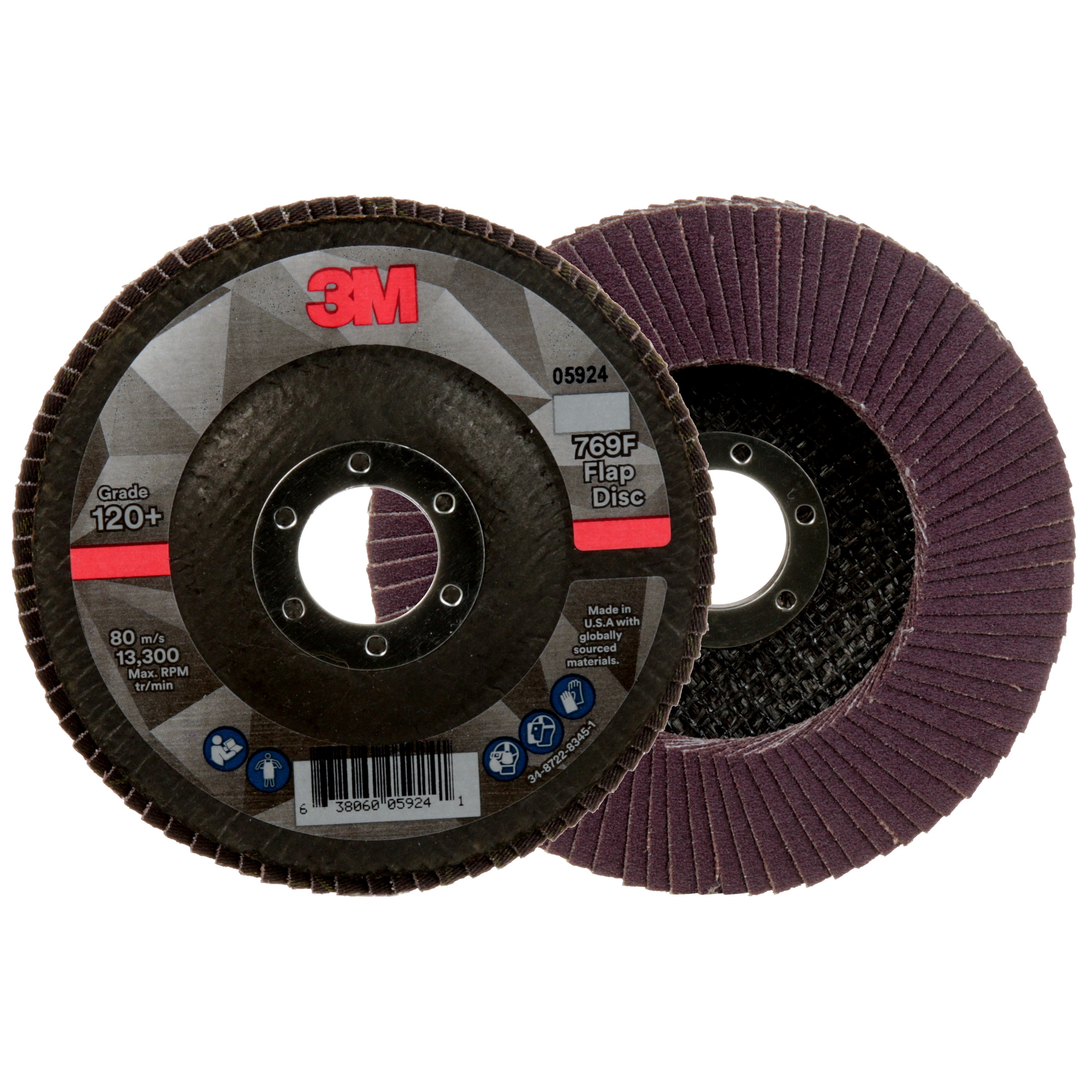 CTD ABRSV FLAP DISC 4.5IN 0.875IN 120+