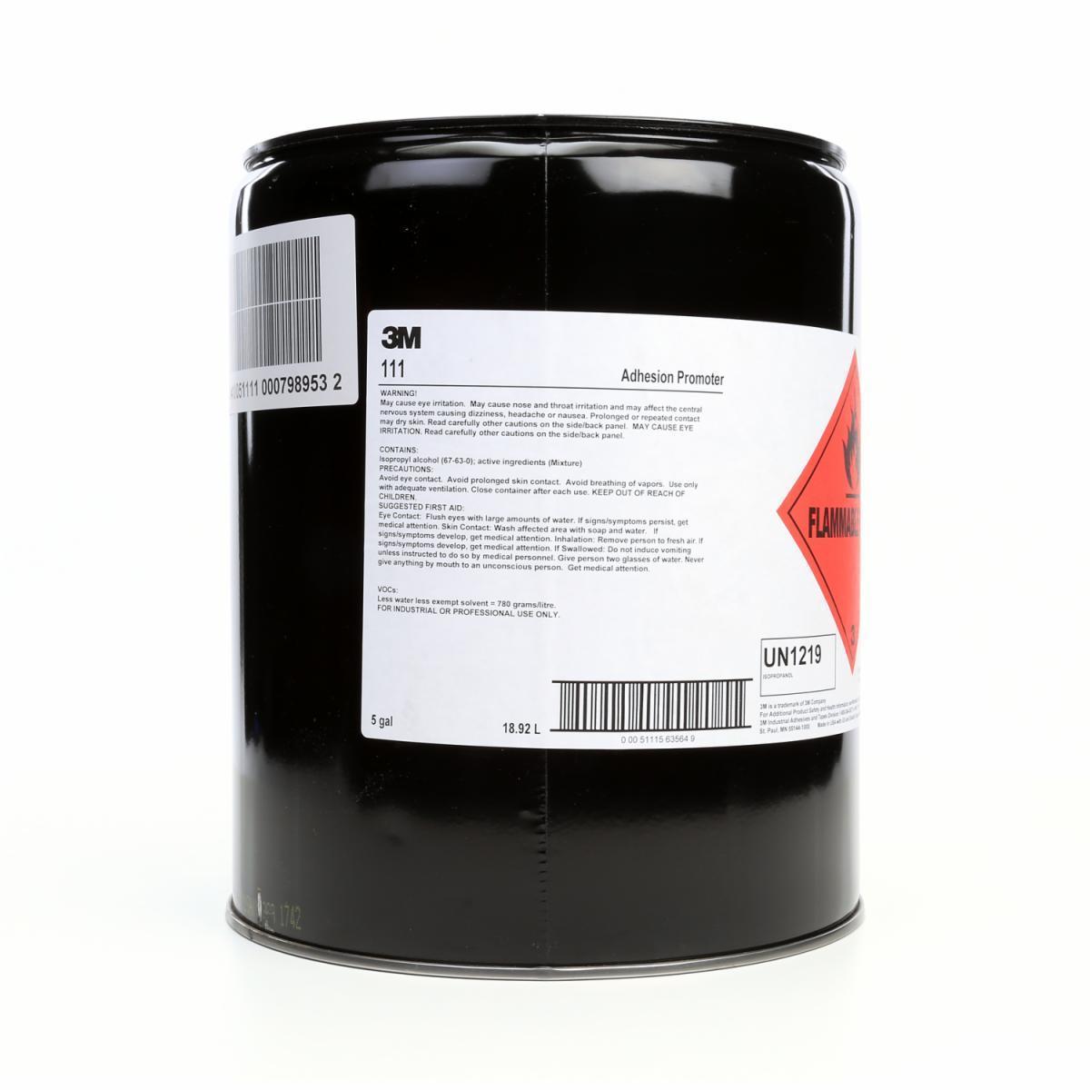 3M ADHESION PROMOTER 111 CLEAR 5 GALLON