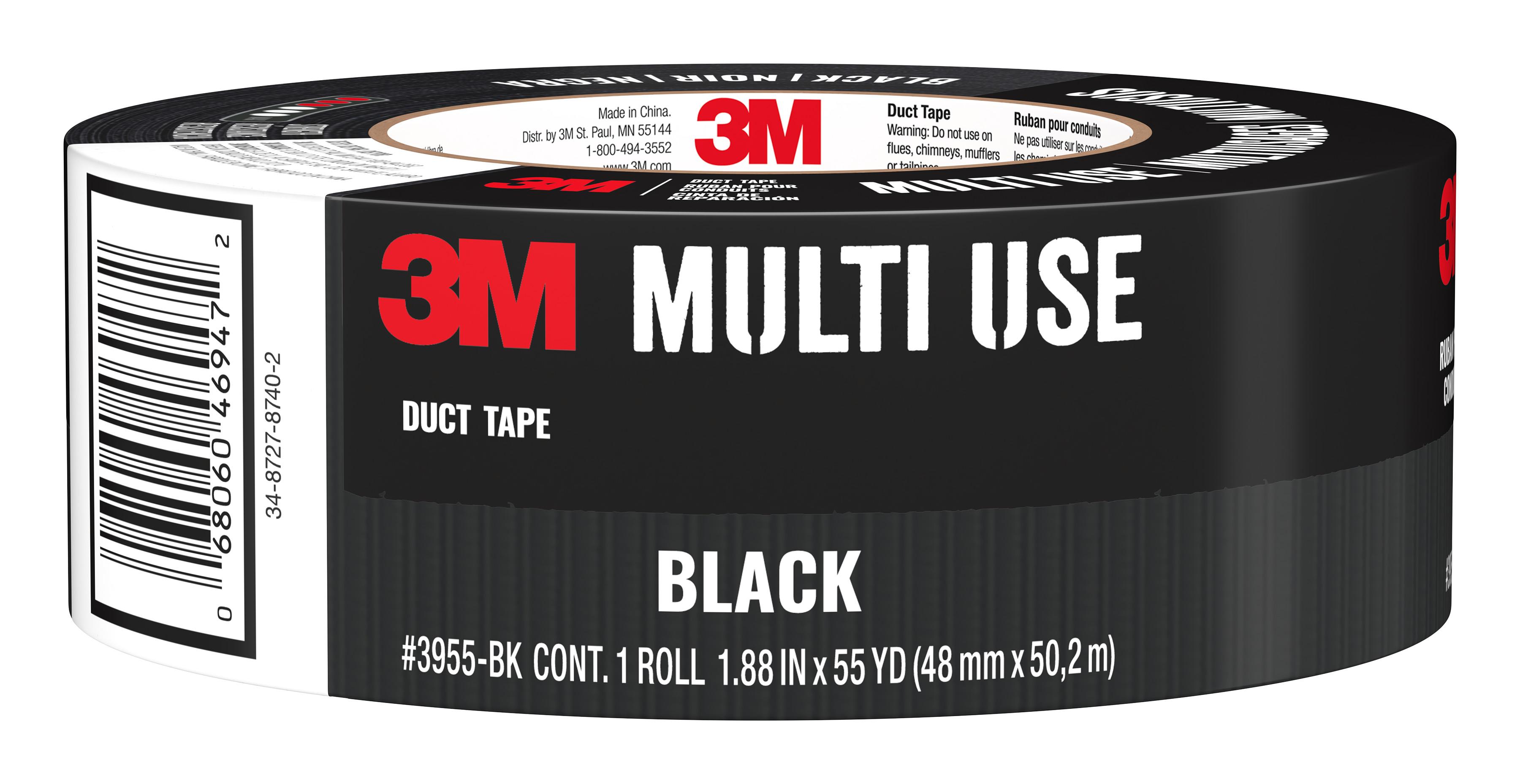 3M BLACK DUCT TAPE 3955-BK 1.88 IN X 55