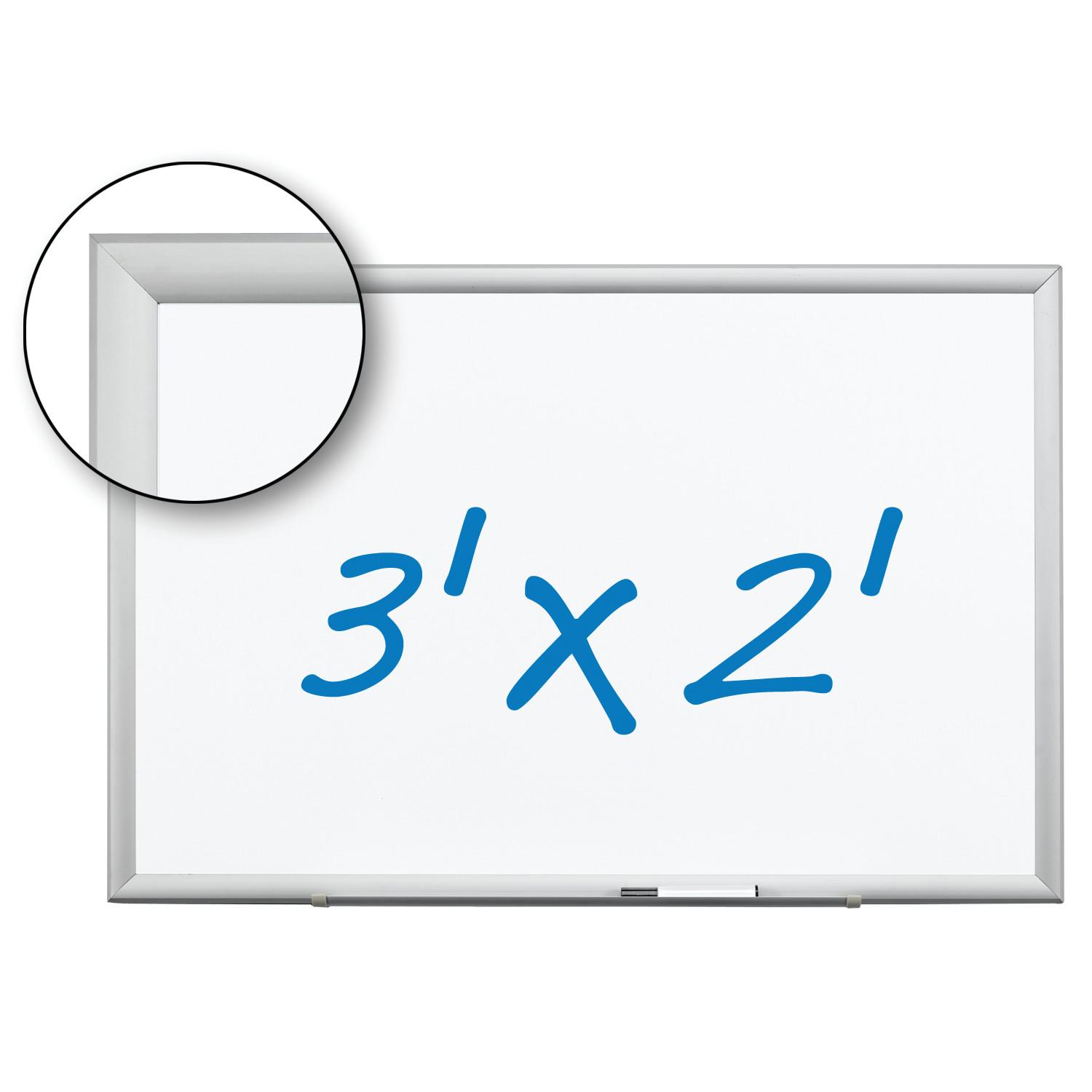 DRY ERASE BD 1IN 24IN 36IN PORCELAIN