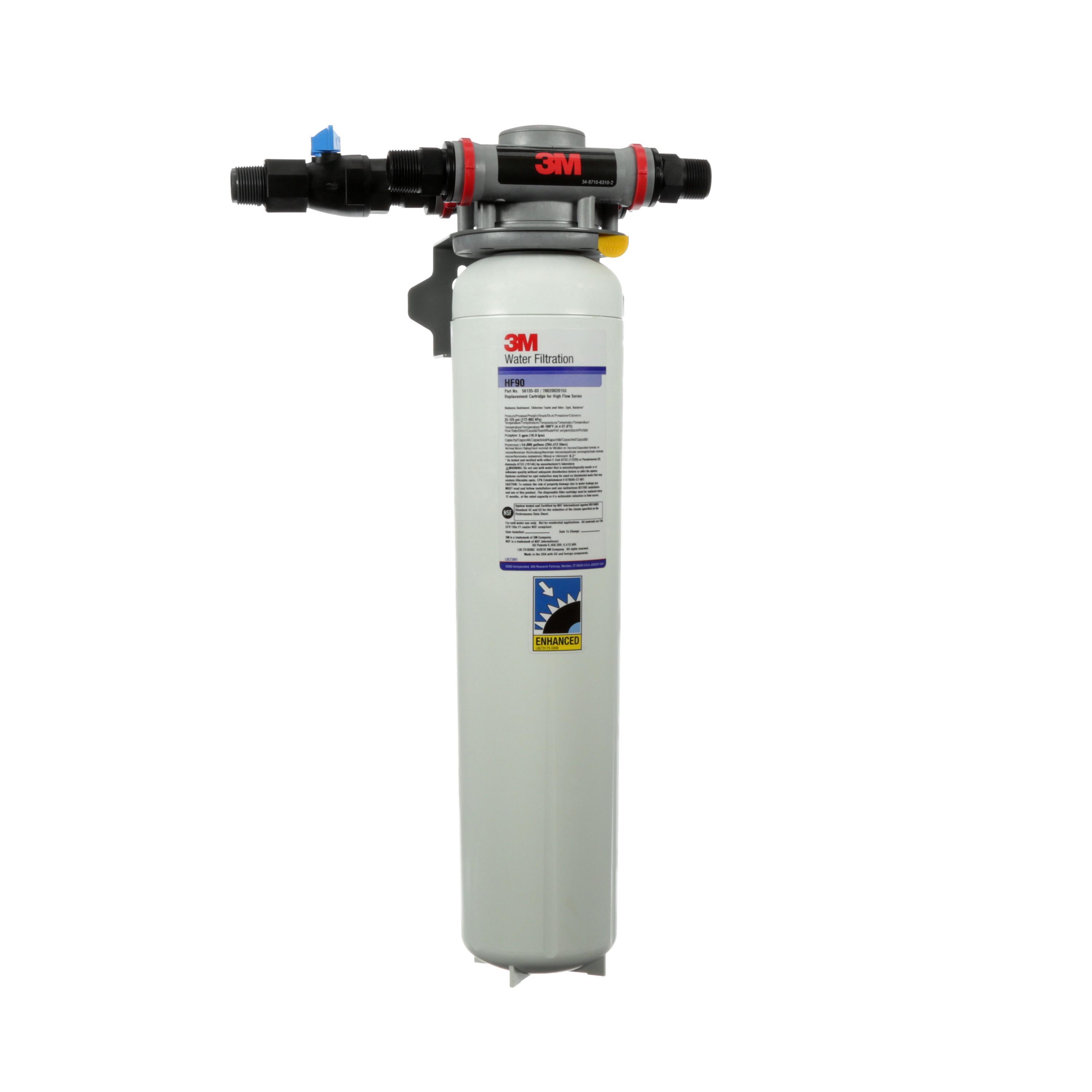 3M™ Aqua-Pure™ 7000042841 High Flow Dual Port Water Filter System, 5 gpm Flow Rate, 24.6 in H, Domestic