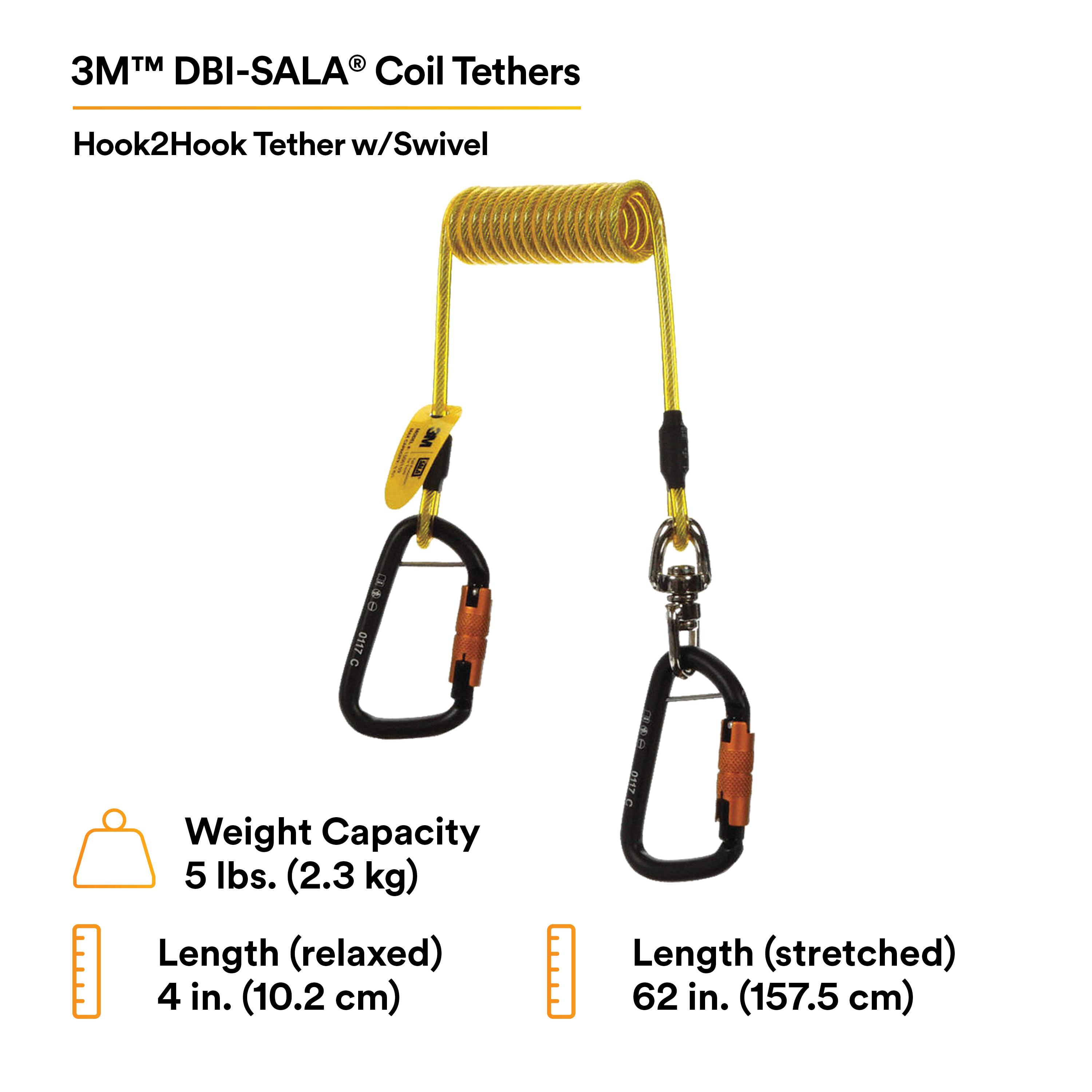 HOOK2HOOK TETHER W/SWIVEL 1500159