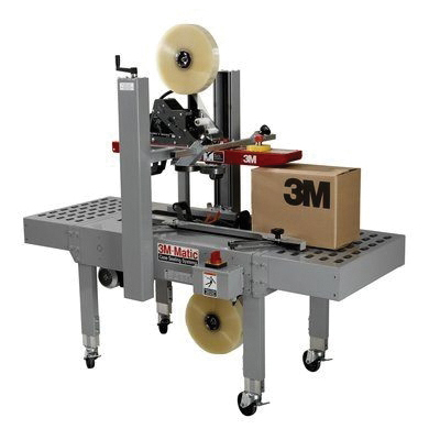 3M-Matic™ 5111525542 Semi-Automatic Case Sealer Machine, Bottom Belt Location, 78 fpm, 2 in W Tape, 6 in L x 6 in W x 4-3/4 in H Min Box, 115 VAC