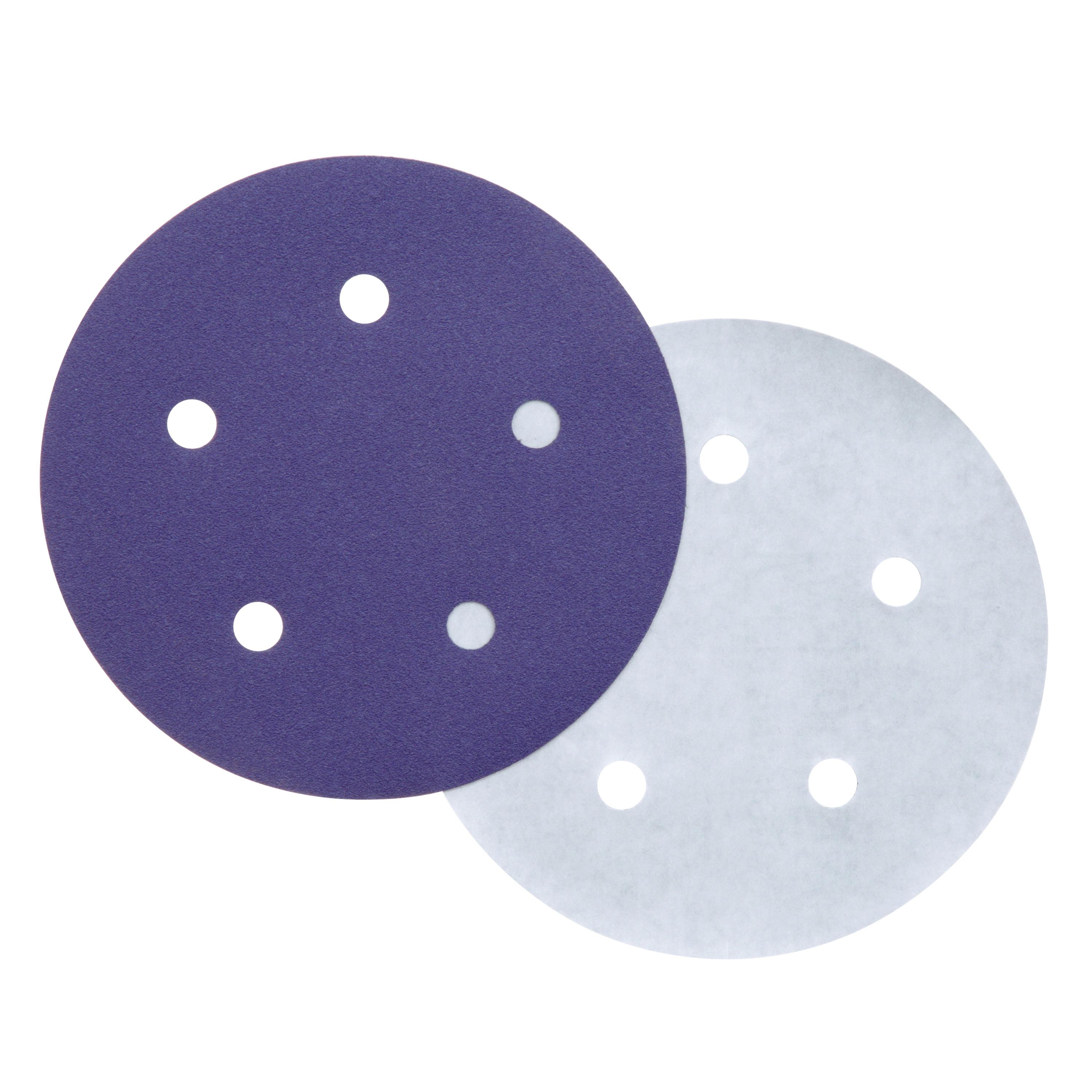 3M Xtract™ Cubitron™ II 7100284505 900DZ Disc, 5 in Dia Disc, 320+ Grit, Precision Shaped Ceramic Abrasive, Cloth Backing