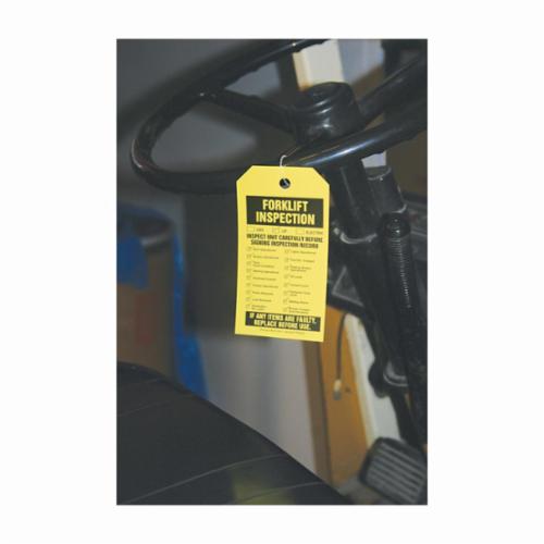 TAG SAF 5-3/4IN 3-1/4IN BK/YEL 3/8IN