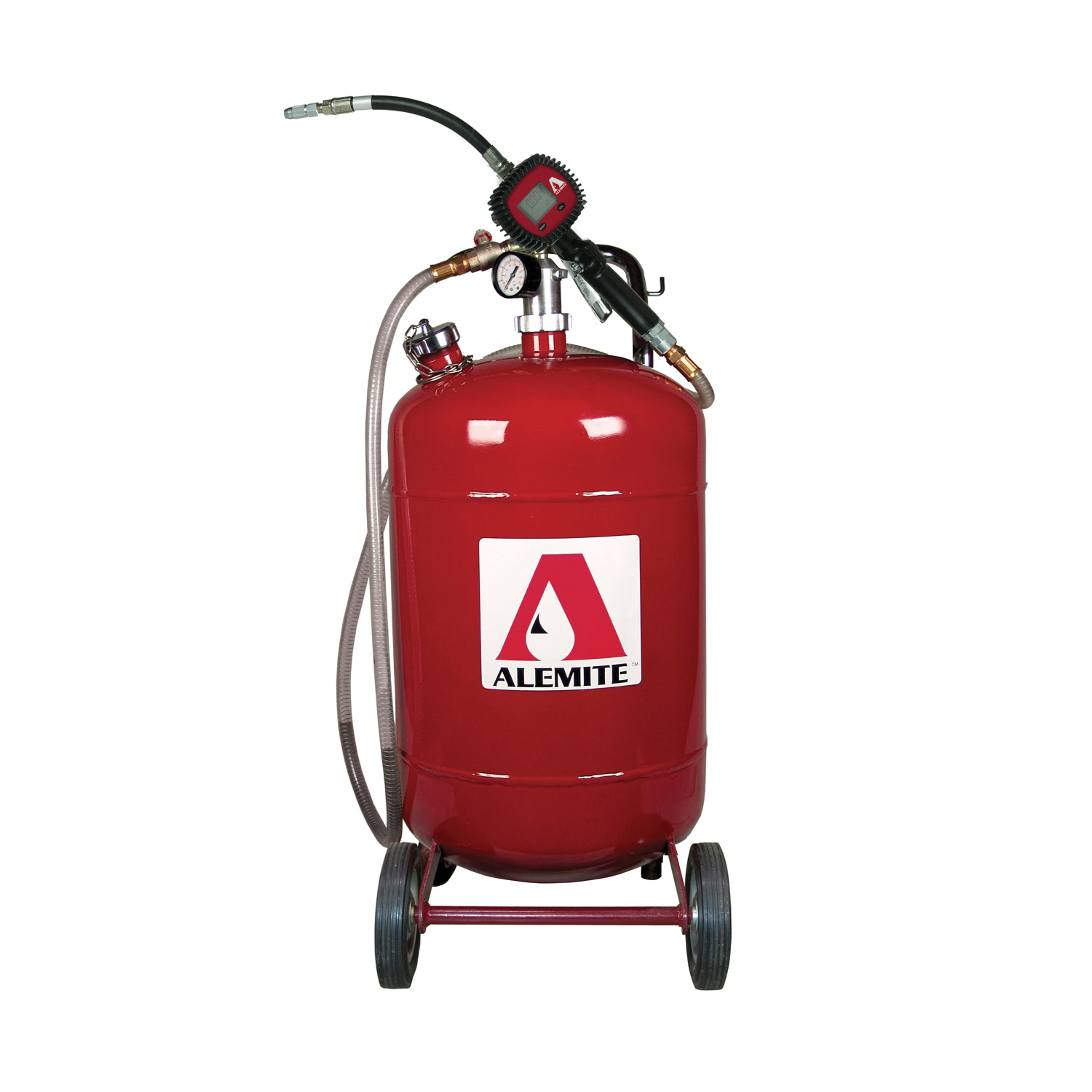 Alemite® 8589 Pressurized Oil Dispenser, 17 gal Tank