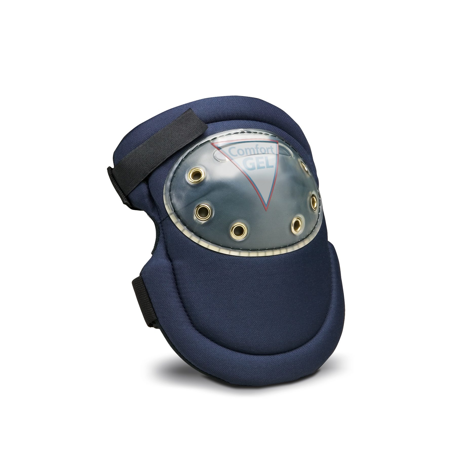 PAD KNEE HRD SHL UNIV HK & LP BLU 2STRAP