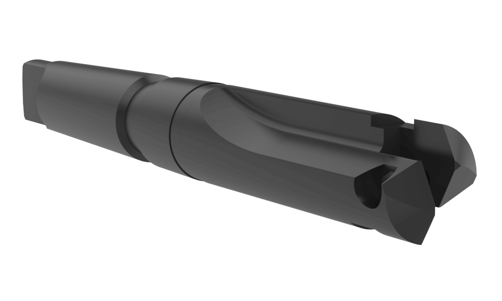 Allied Machine & Engineering 21421-0003 B Series High Performance Replaceable Short Length Straight Flute Universal Spade Drill Insert Holder, #3 Morse Taper Shank, 1-1/4 to 1-3/4 in Blade Range, 7-3/8 in OAL