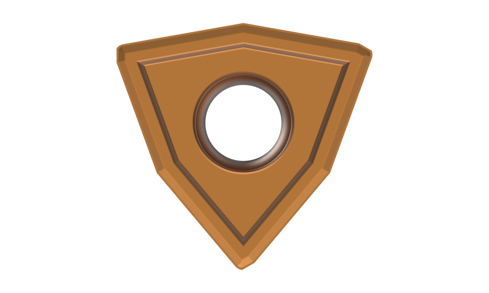 Allied Machine & Engineering OP-090608-PW Standard Replaceable Drill Insert, Trigon Shape, Material Grade: C5, OP Insert, 9/16 in Inscribed Circle, Manufacturer's Grade: P35