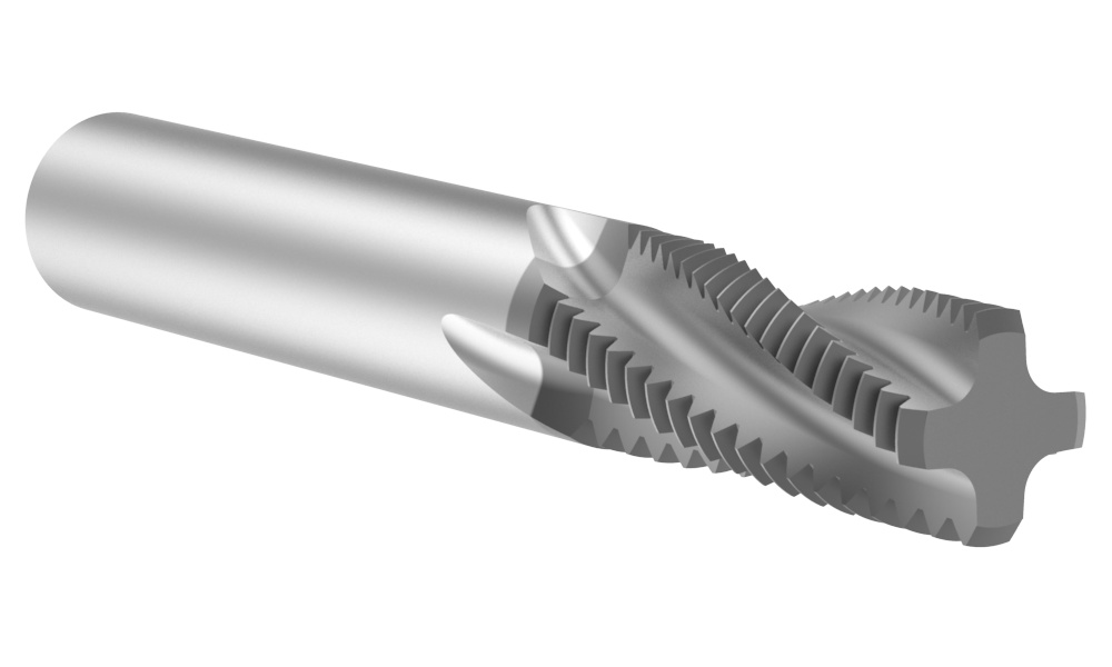 Allied Machine & Engineering AccuThread™ 856® TMUK0875-14 Helical Flute Thread Mill, 7/8-14 UN Thread, 3-1/2 in OAL, 4 Flutes, 1/2 in Dia Shank
