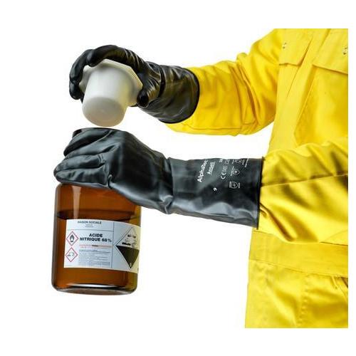 GLOVES CHEMICAL-RESISTANT SZ 8/M R/LEFT