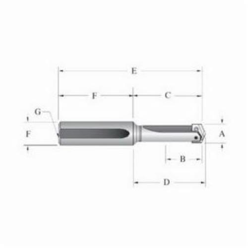 HOLDER INSR DR SPADE LATHE 5-17/32IN STL