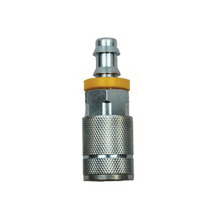Amflo® C2-44L Automotive Standard Type C L-Style Air Coupler, 1/4 in Nominal, TF Lock-On, Plated Steel
