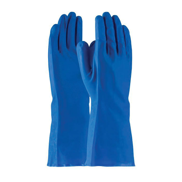 GLOVES RESISTANT CHEMICAL 2XL NITRILE BL