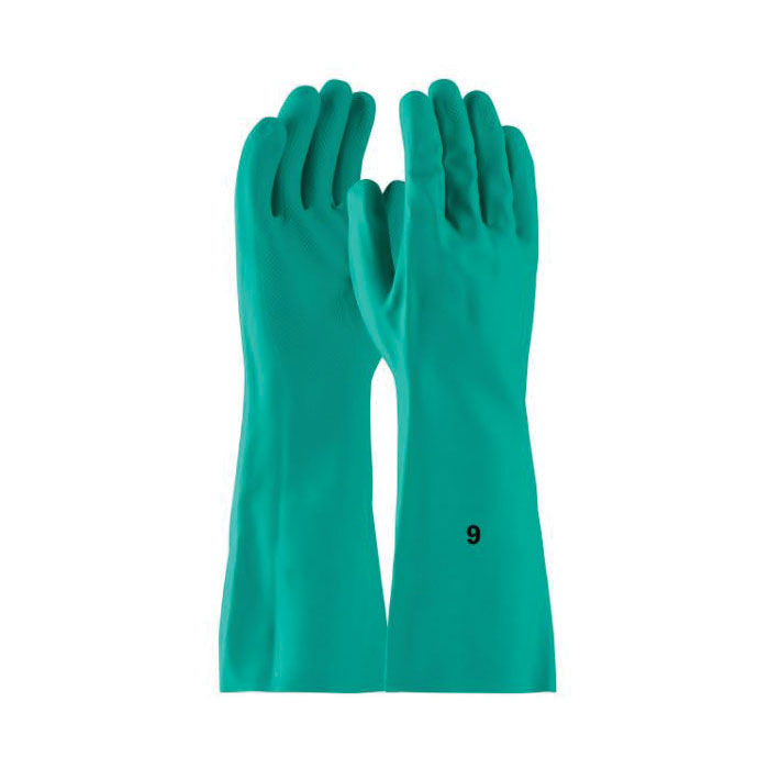 GLOVES RESISTANT CHEMICAL M NITRILE GRN