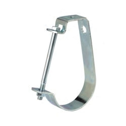 B-Line B3690-3ZNPLT Adjustable J-Hanger, 3 in Pipe, 1/2-13 Rod, 500 lb Load, Steel, Zinc Plated