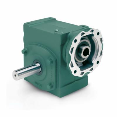 Dodge® Tigear-2® 20Q10L56 Standard Right Angle Worm Gear Speed Reducer, Quill Input, Solid A Shaft Output, 2.25 hp, 10:1 Gear, 175 rpm Maximum Output, 725 in-lb Torque Rating