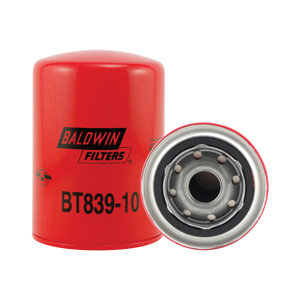 Baldwin Filters® BT839-10 Hydraulic Filter, Spin-On Filter, 3-11/16 in OD, 5-13/32 in L