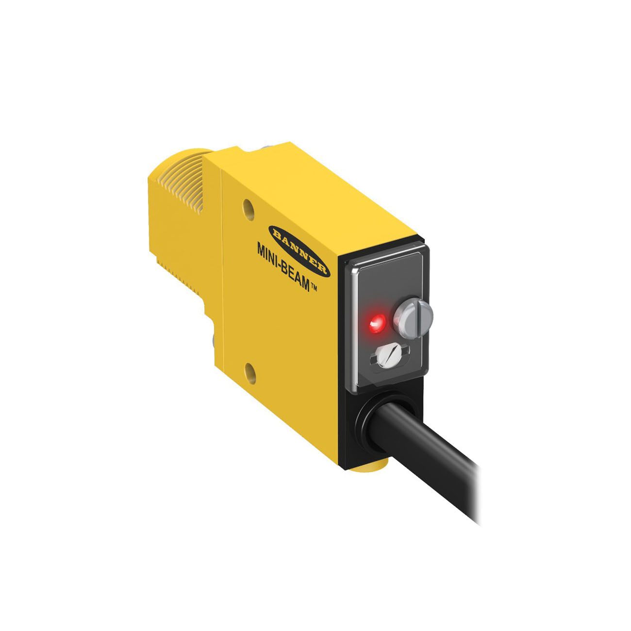 Banner Engineering Mini-Beam® SM31RLW30 Receiver, Rectangle Shape, 30000 mm, Infrared Sensing Beam, 1 ms Response, NPN/PNP Output